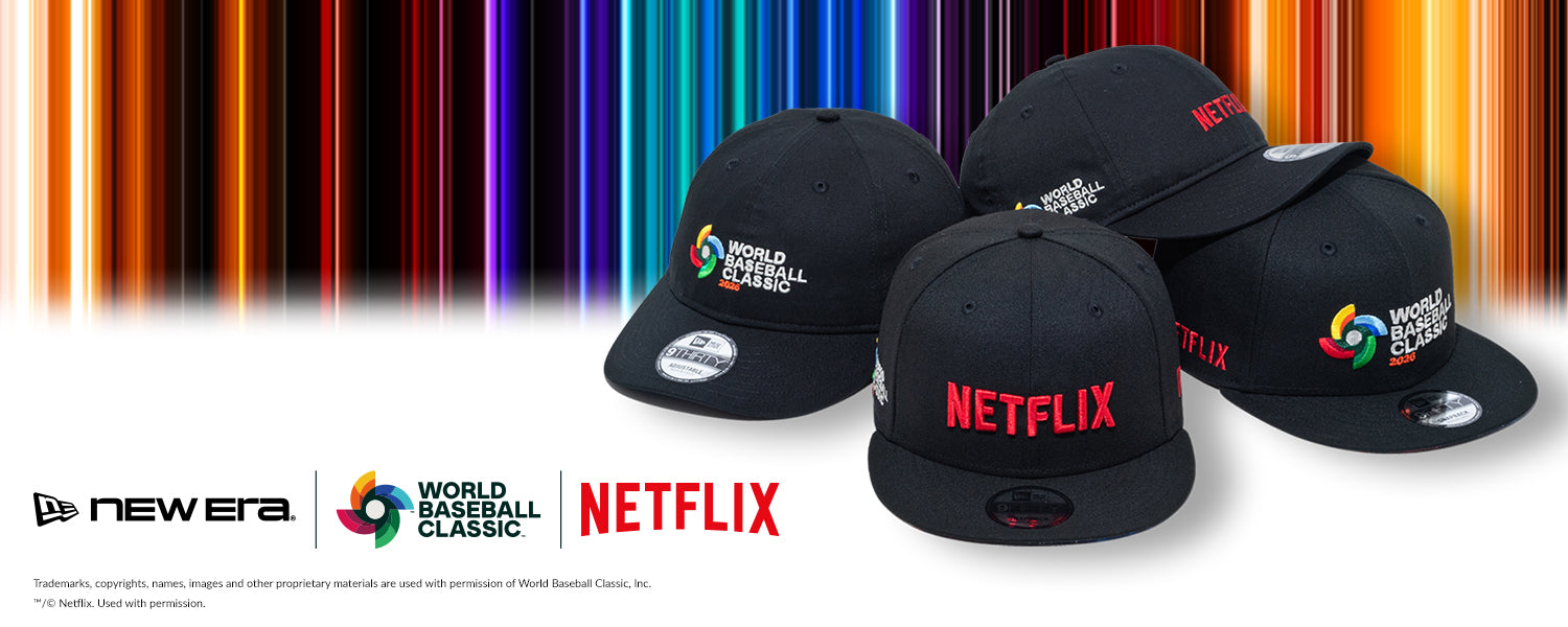 NETFLIX ベースボールキャップ M/L ブラック World Baseball Classic × Netflix | ニューエラオンラインストア
