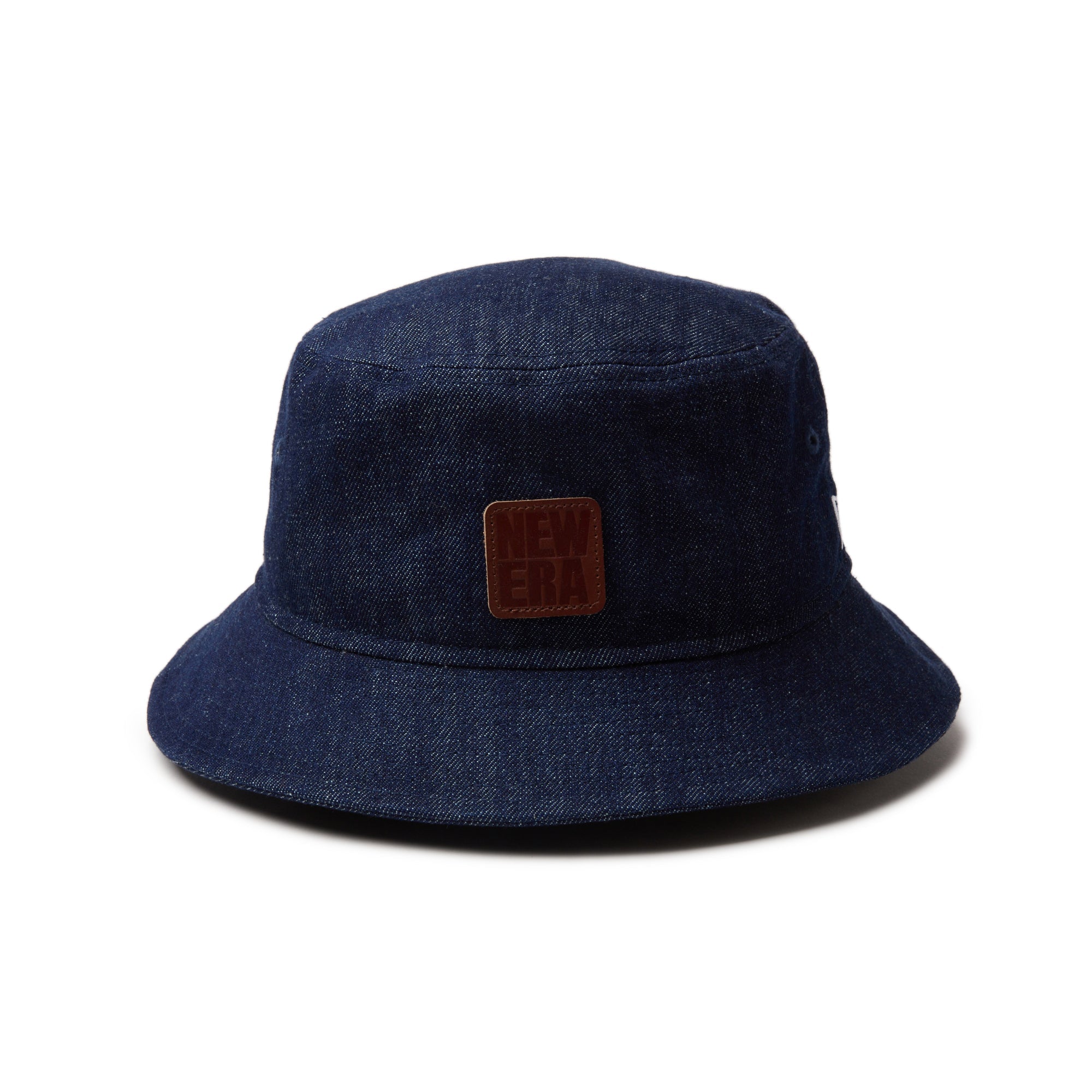 バケット01 Denim Leather Patch インディゴデニム | ニューエラ