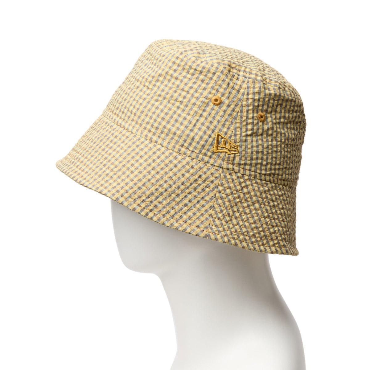 バケット01 セーラーブリム Gingham Check イエロー