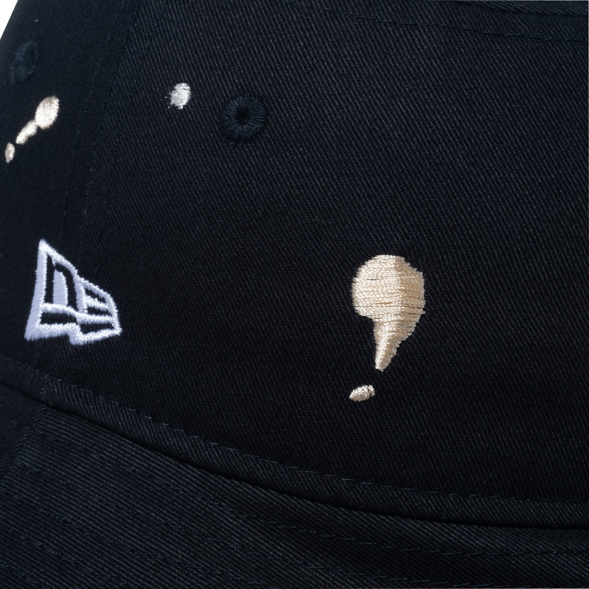 バケット01 Splash Embroidery スプラッシュエンブロイダリー ブラック