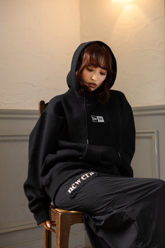 裏起毛 オーバーサイズド スウェット プルオーバーフーディー ボックス