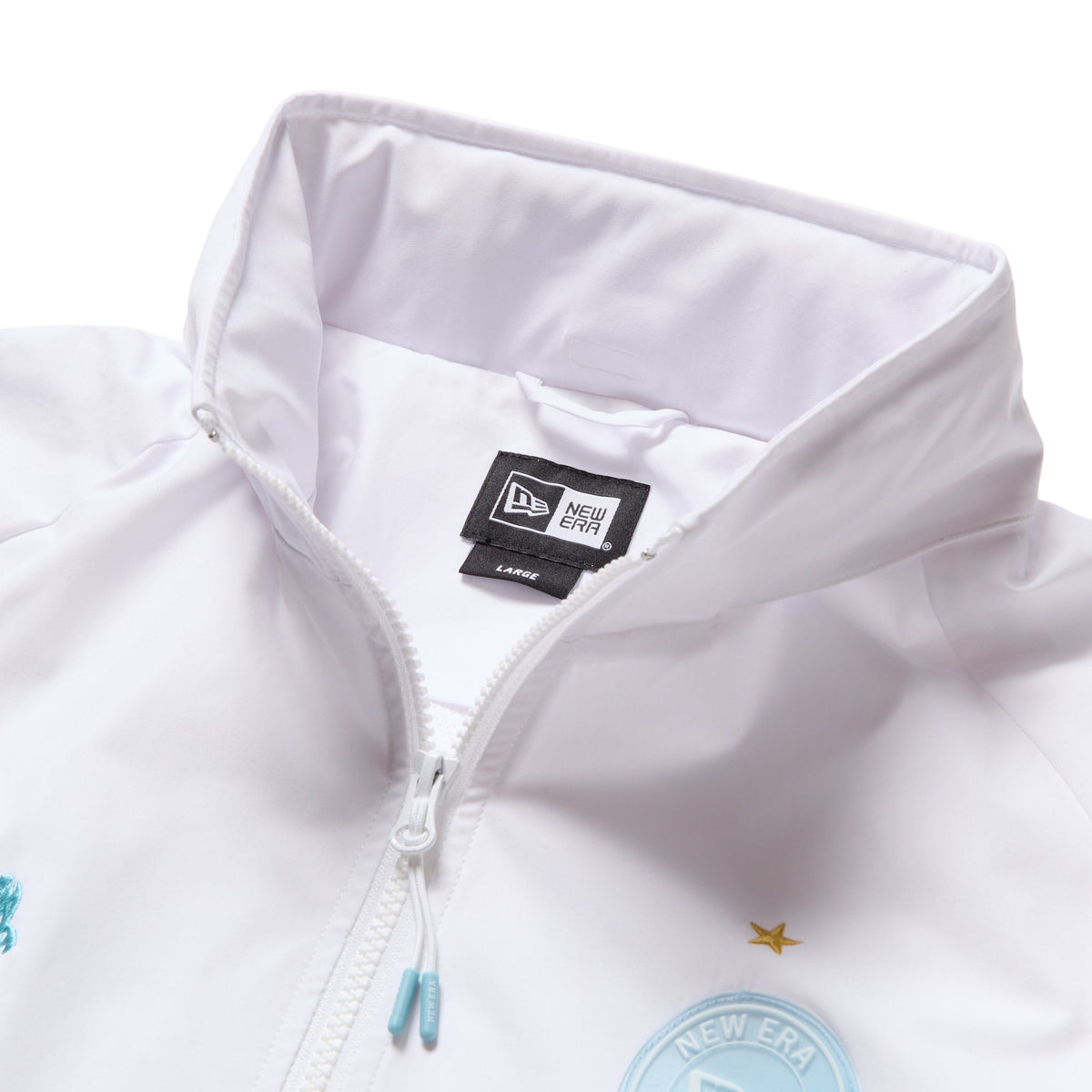 NEWERAウインドジャケット ホワイト/ビーチキスブルー S unisex ウインドジャケット ホワイト/ビーチキスブルー | ゴルフ | ニューエラ