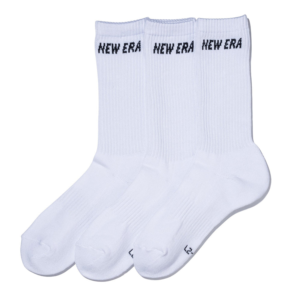 ソックス クルー 3ペア ホワイト | ニューエラオンラインストア