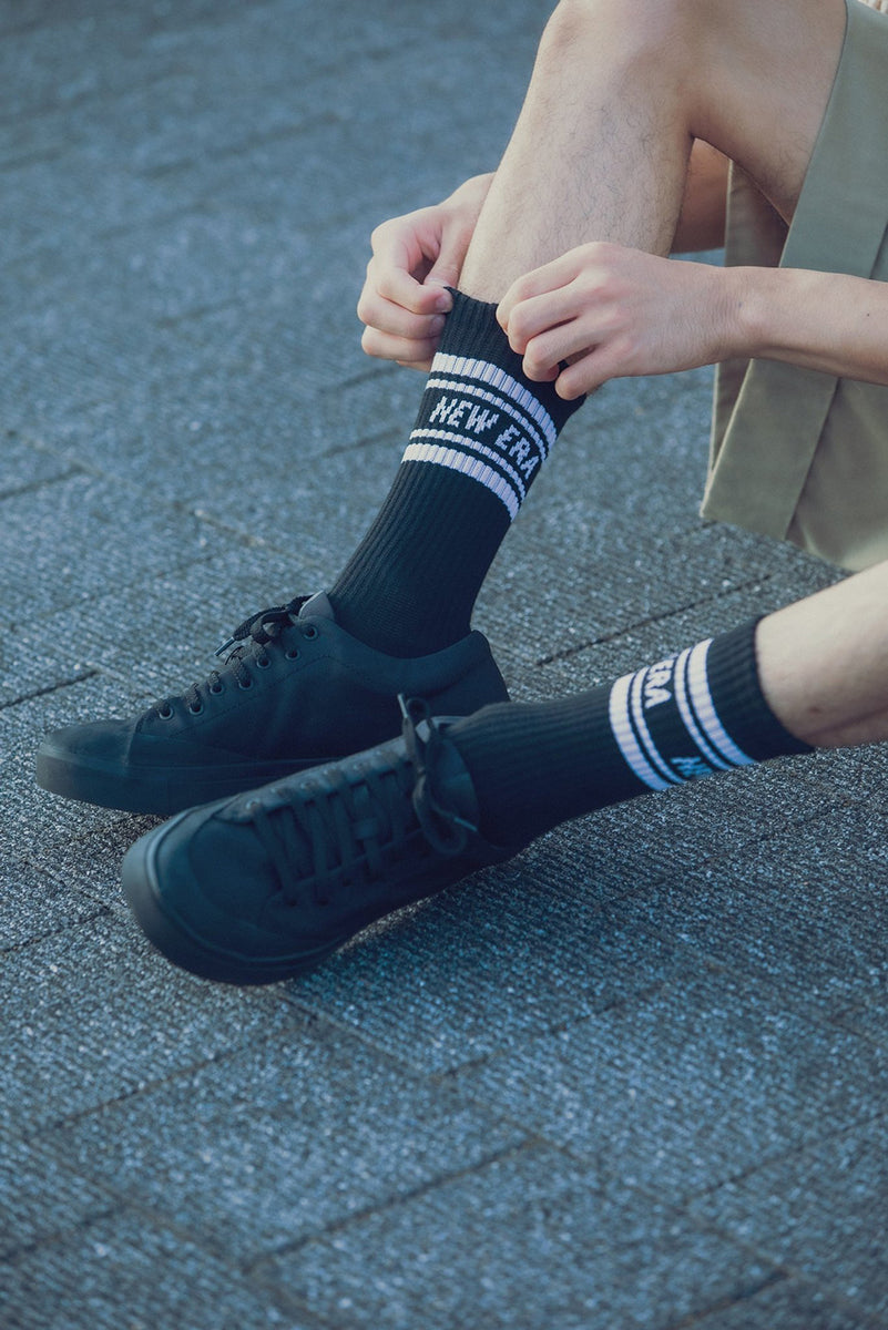 ソックス クルー 3ペア ライン ネイビー | ニューエラオンラインストア