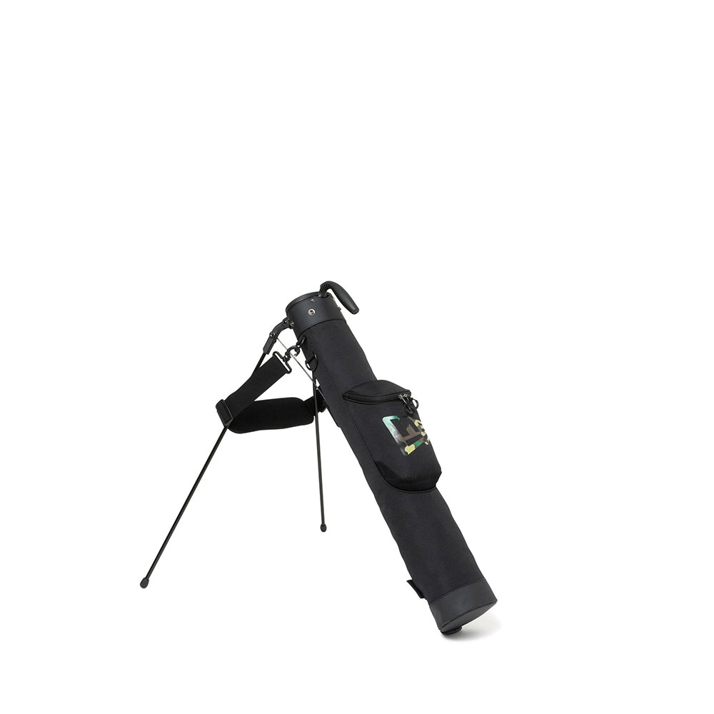 セルフスタンドケース ワードマークロゴ ブラック × ウッドランドカモ