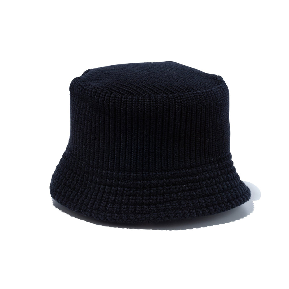 Y's x New Era ニットバケットハット ブラック Y's x New Era® KNIT BUCKET OUTLINE HAT (BLACK) – LOOM OSAKA