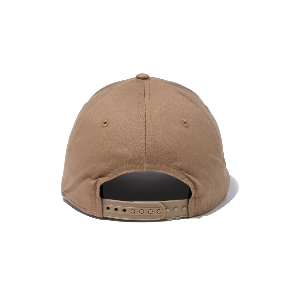 9FIFTY ストレッチスナップ ボックスロゴ カーキ × ブラック