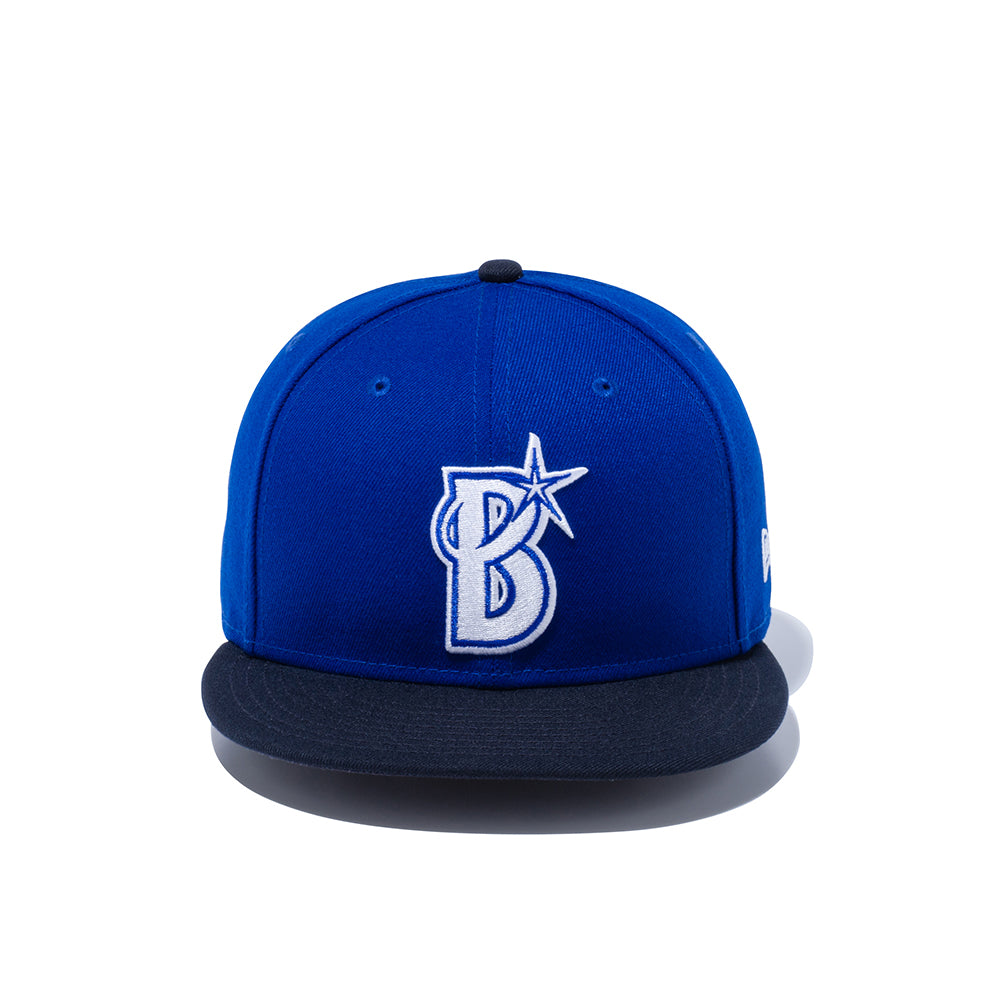 9FIFTY 横浜DeNAベイスターズ ライトロイヤル ネイビーバイザー 