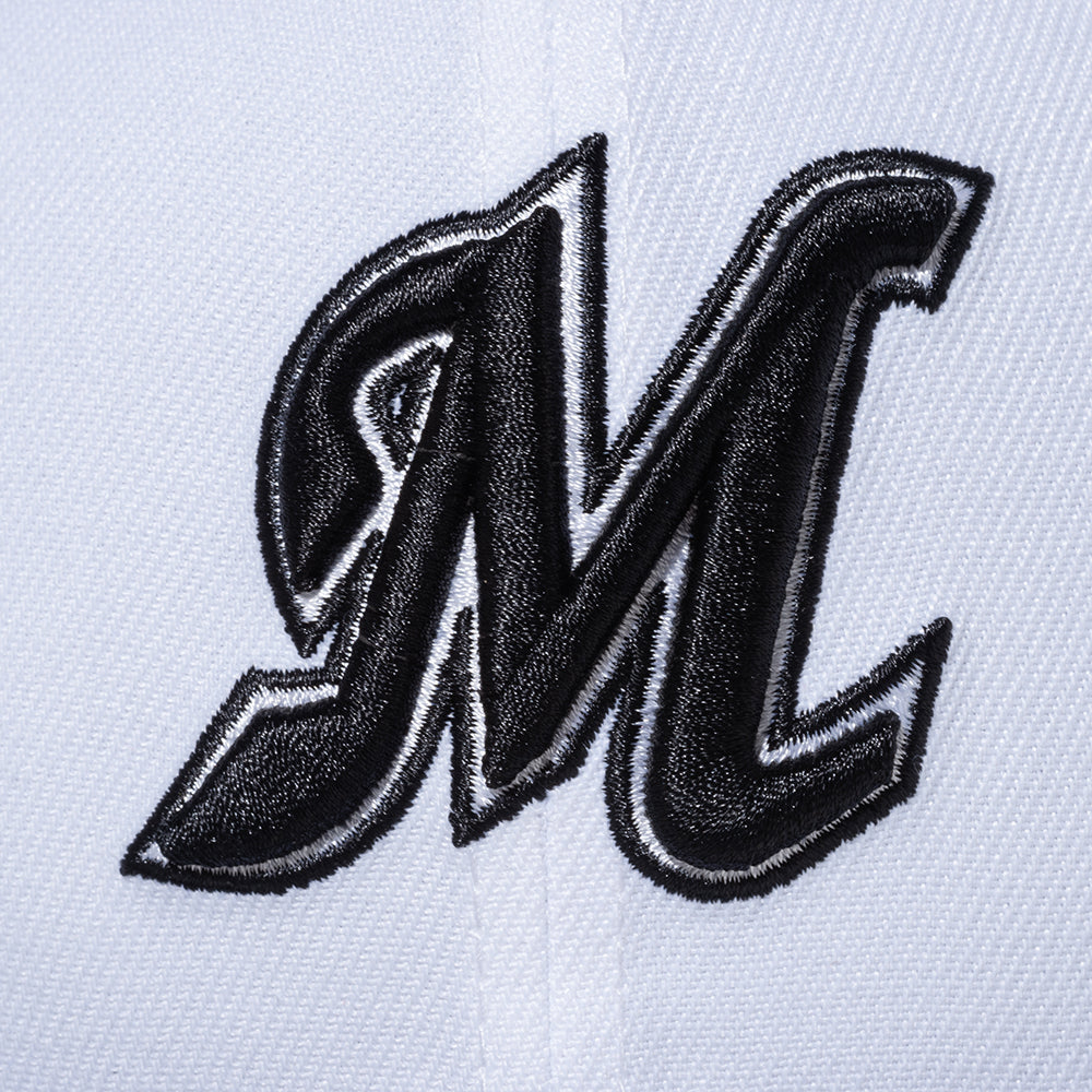 9FIFTY 千葉ロッテマリーンズ オプティックホワイト ブラックバイザー