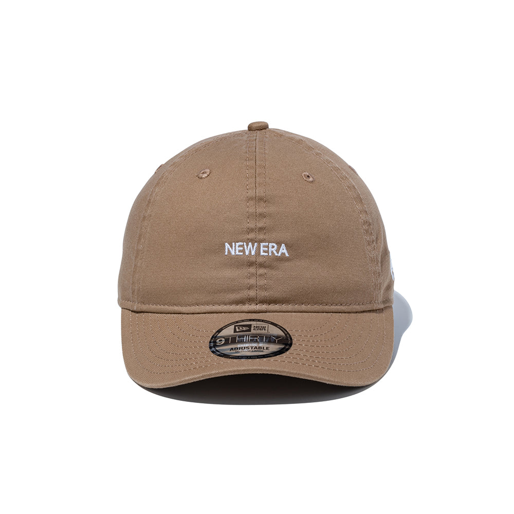 【me_ka】NEWERA 9THIRTY SWAROVSKI ミニロゴS 9THIRTY NEW ERA ミニロゴ ウォッシュドコットン カーキ × ホワイト