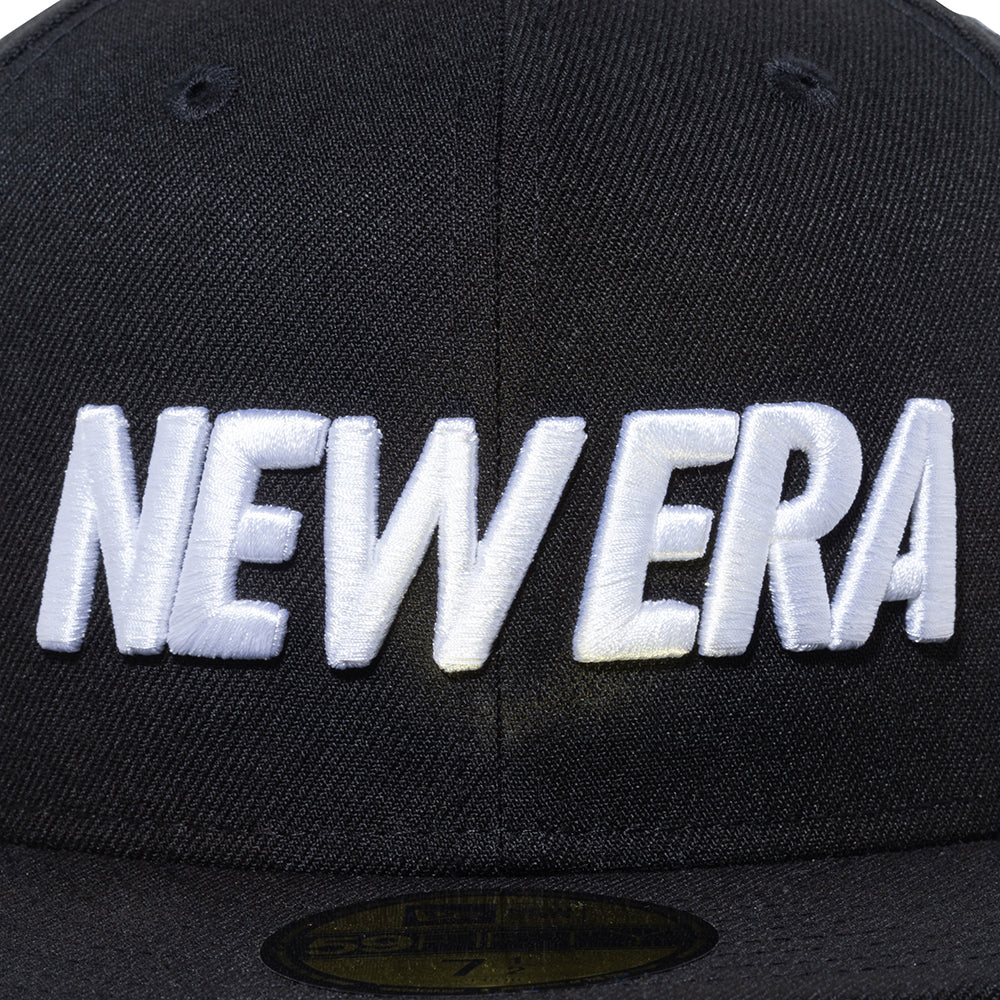 59FIFTY ワードマークロゴ ブラック × ホワイト | ニューエラ