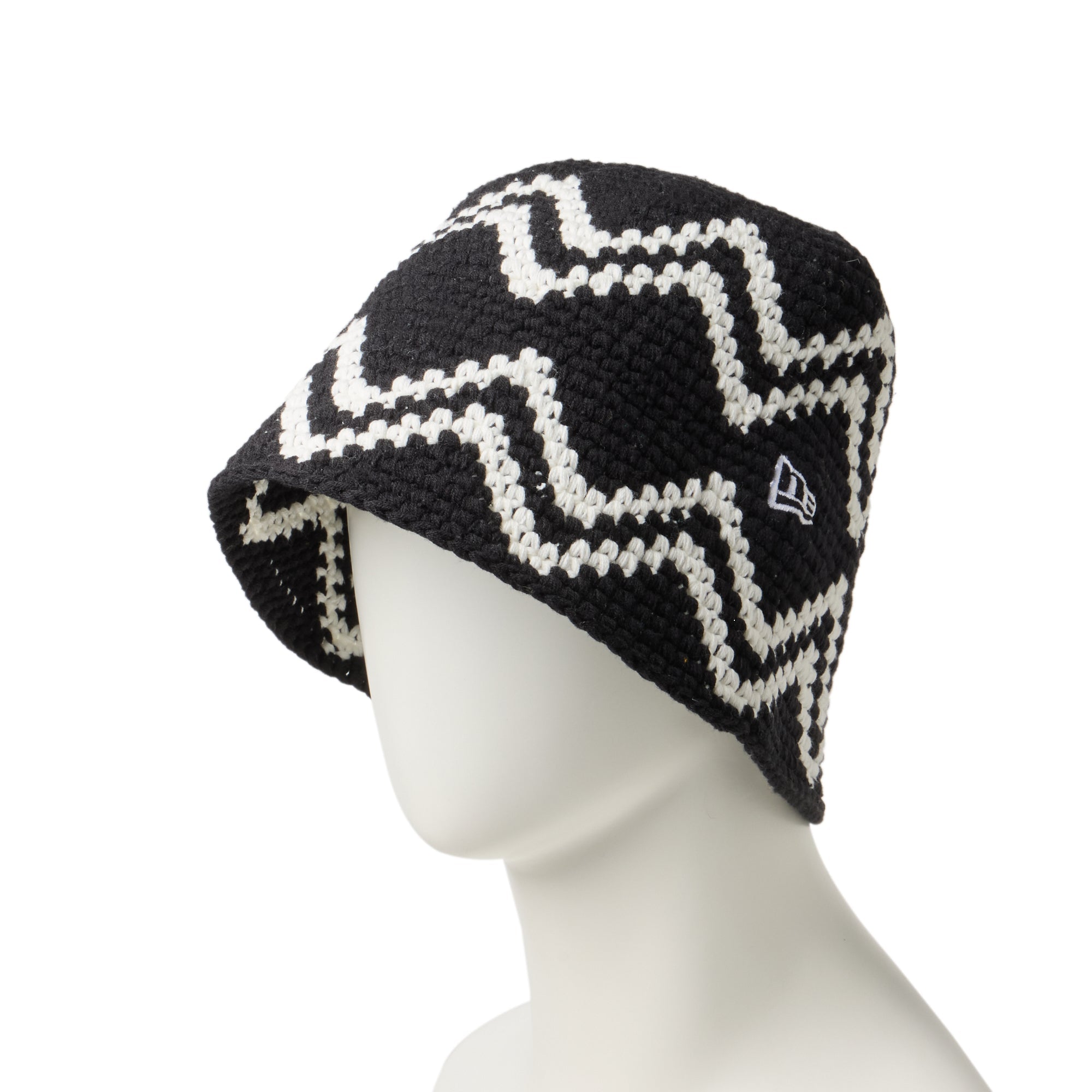 クロシェ ニットバケット ブラック/ホワイト | ニューエラオンラインストア