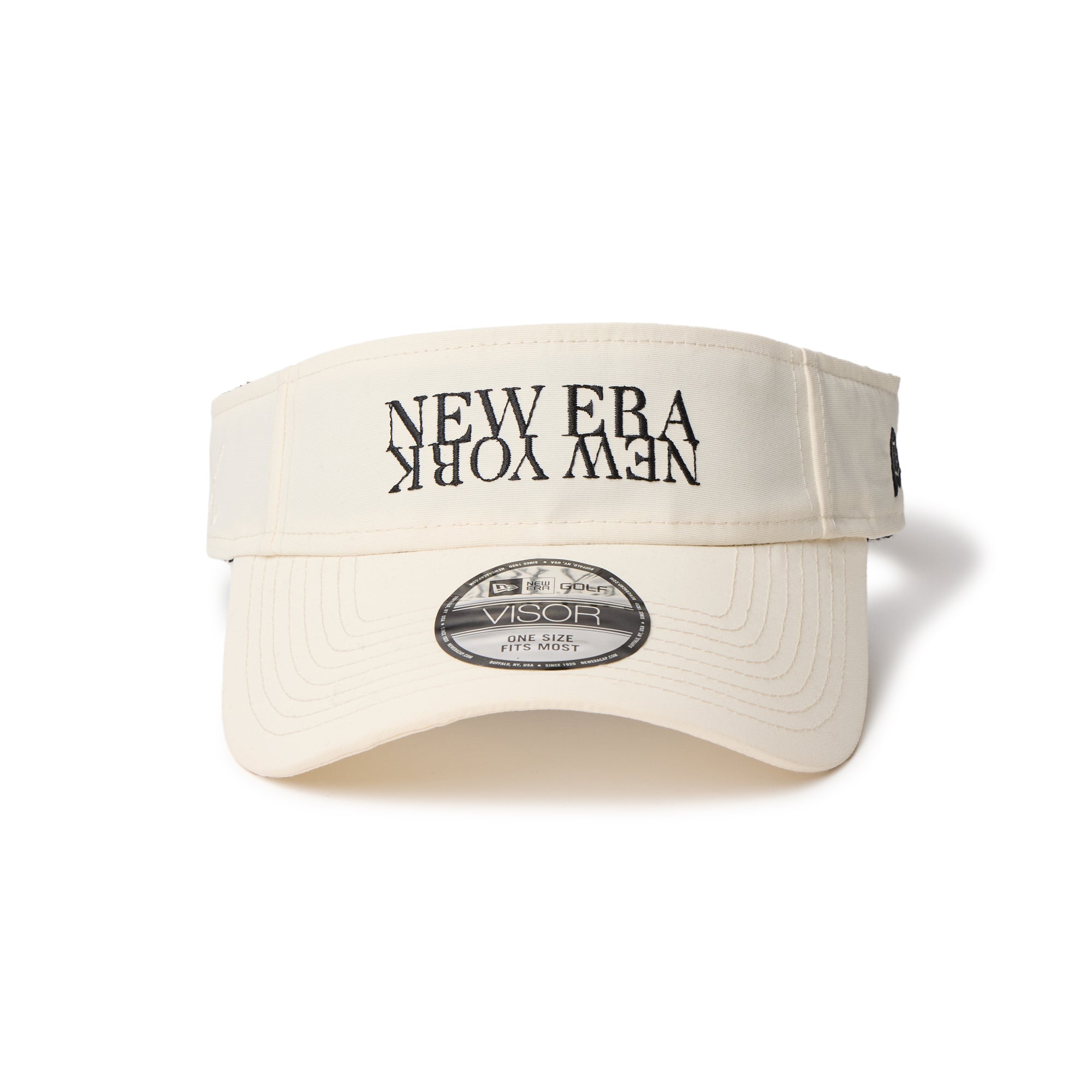サンバイザー NEW ERA NEW YORK ヴィンテージナイロン アイボリー