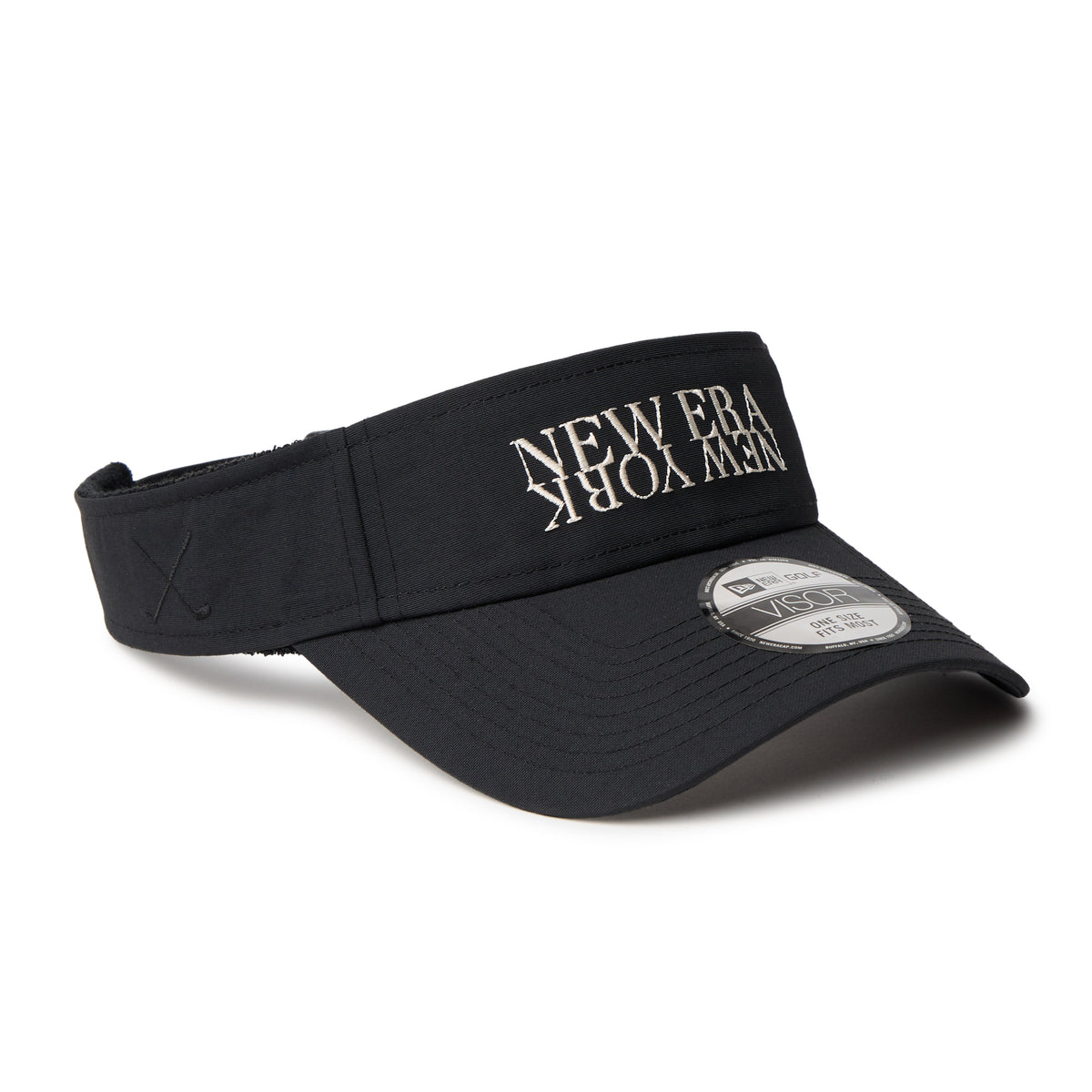 サンバイザー NEW ERA NEW YORK ヴィンテージナイロン ブラック