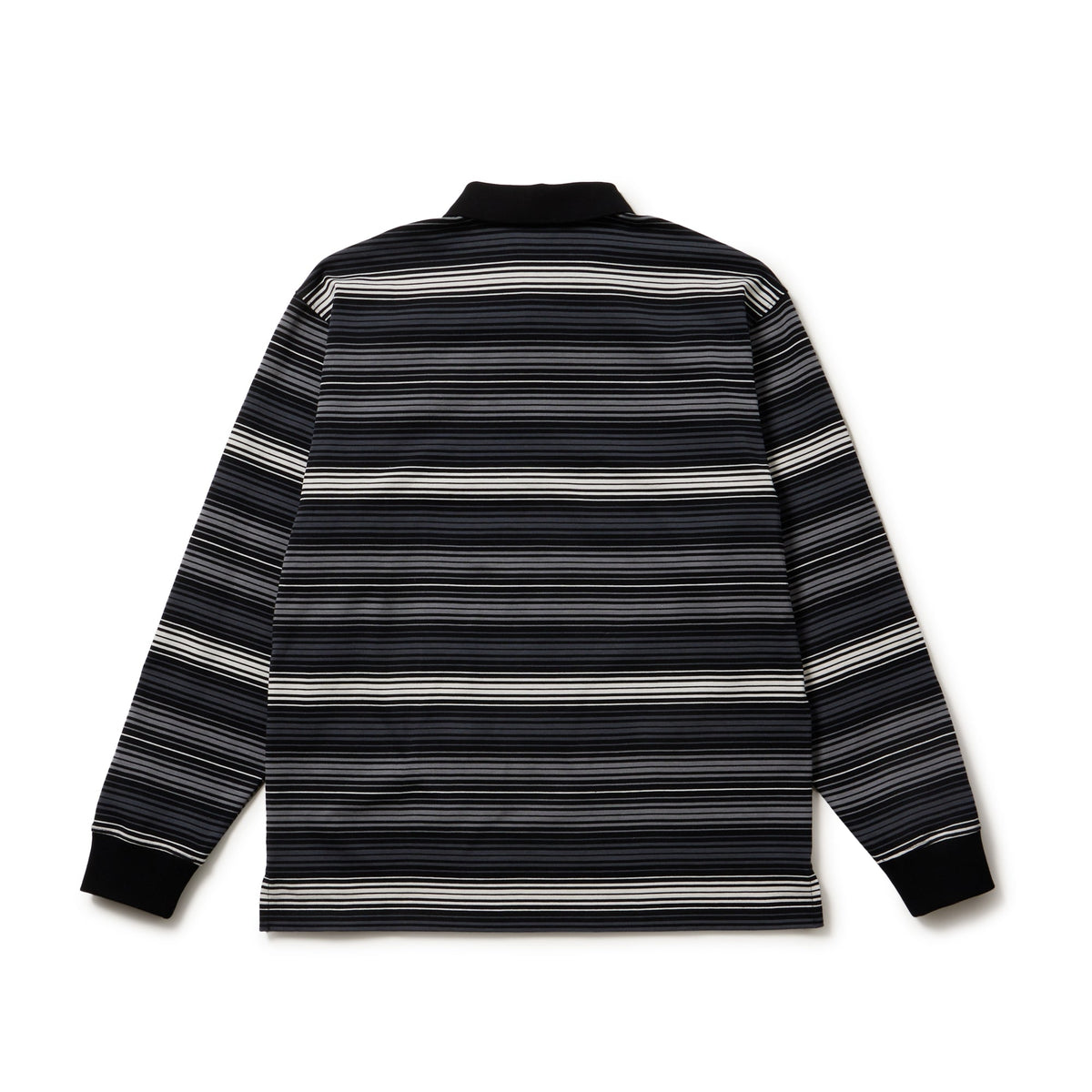長袖 ラグビーシャツ ボーダー ブラック | ゴルフ | ニューエラ