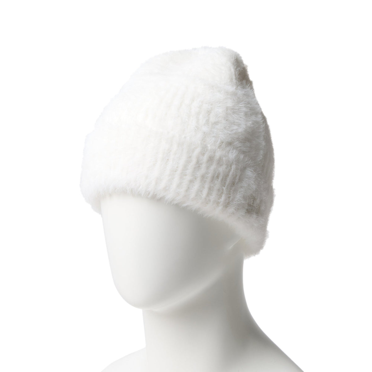 SHOOP ニット帽 M ホワイト ベーシック カフニット シャギー クロームホワイト | ニューエラ