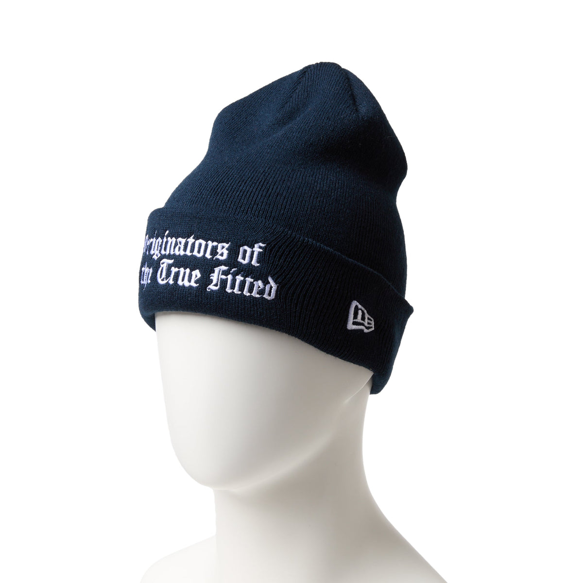 ベーシック カフニット オールドロゴ ネイビー | ニューエラオンライン