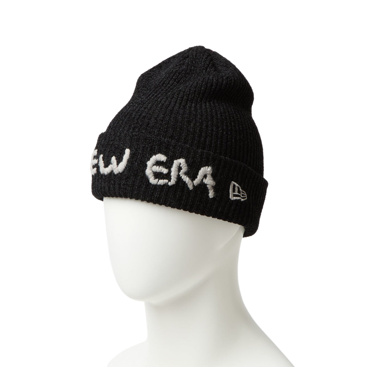 ベーシック カフニット モールヤーンニット ブラック