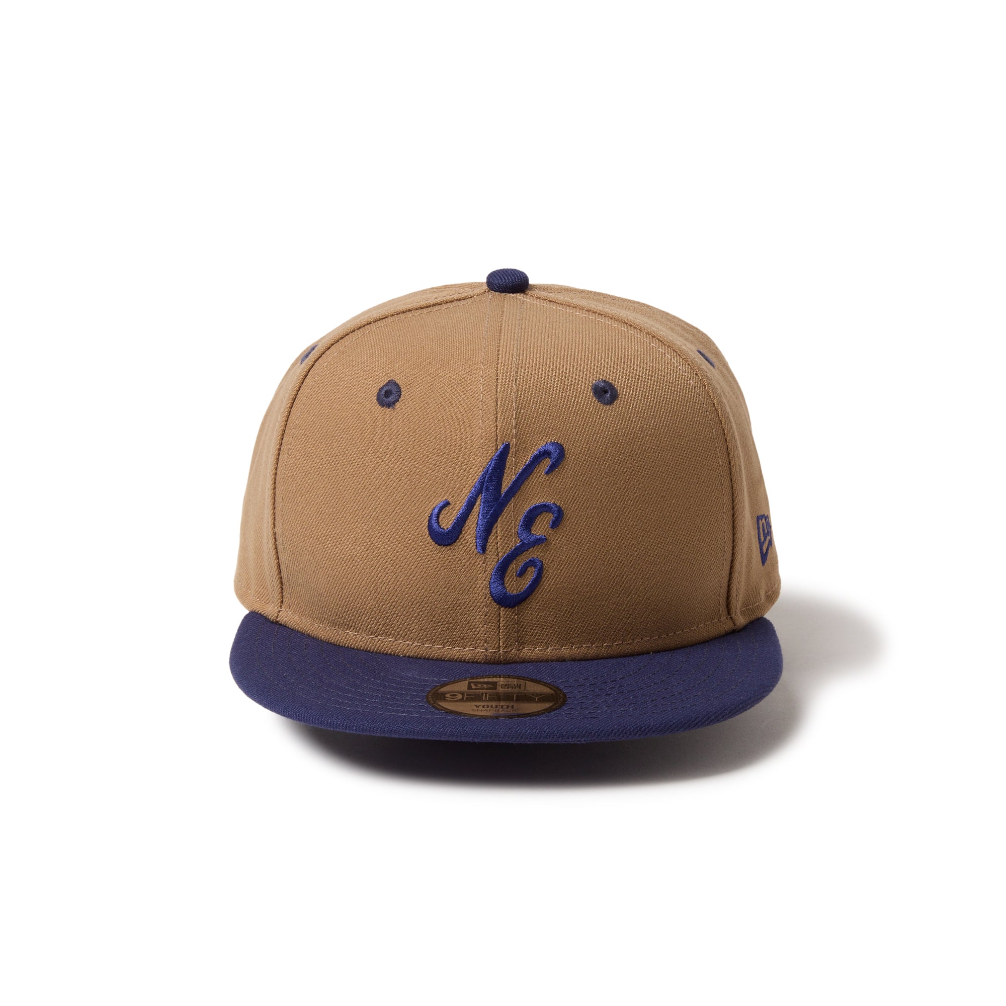 キッズ Youth 9FIFTY クラシックロゴ カーキ/ライトネイビー