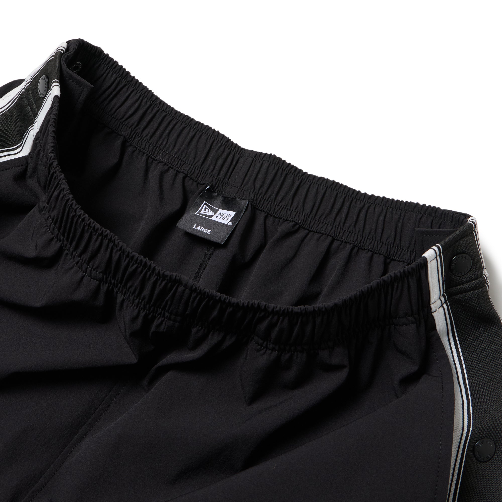 バスケットボール ウォームアップ サイドスナップ パンツ ブラック