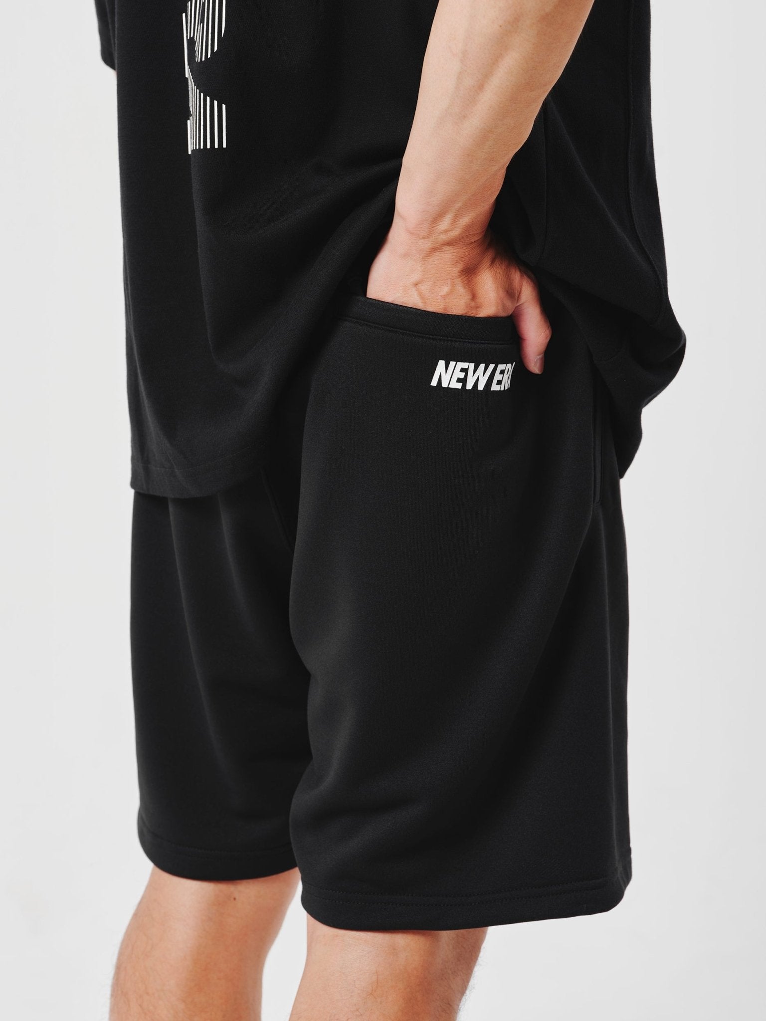 ドライスウェット ショートパンツ フラッグロゴ ブラック