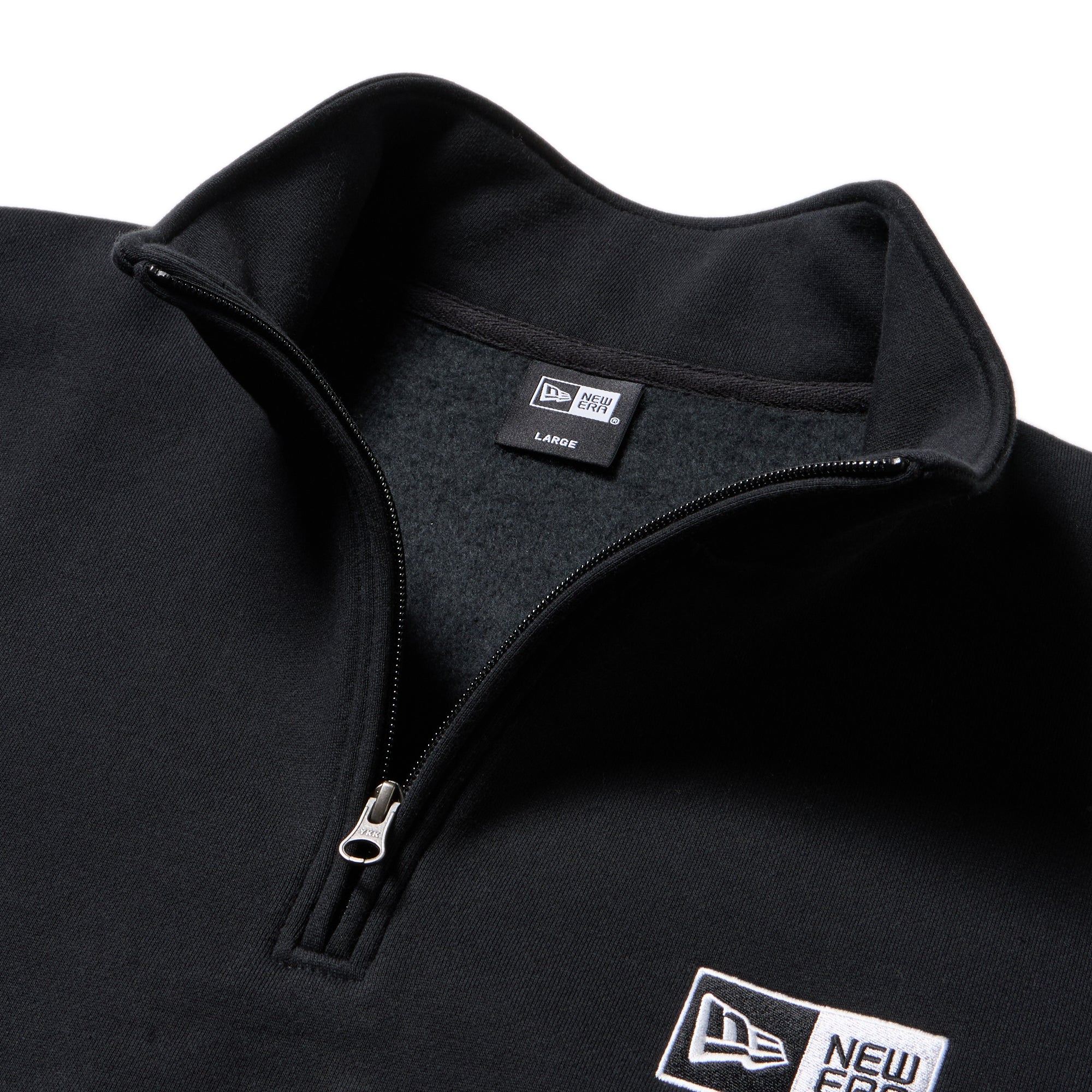 裏起毛 オーバーサイズド スウェット ハーフジップ ボックスロゴ