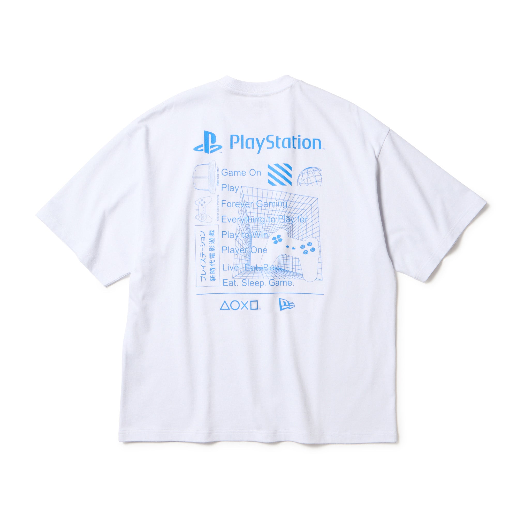 ☆値下げ☆PlayStation4 半袖 オーバーサイズド コットン Tシャツ PlayStation スローガン
