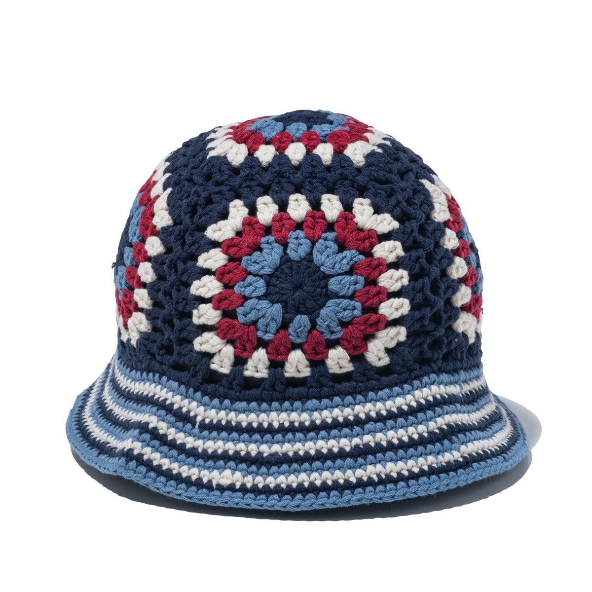 クロシェ ニットバケット ブルー/レッド/クローム | ニューエラ