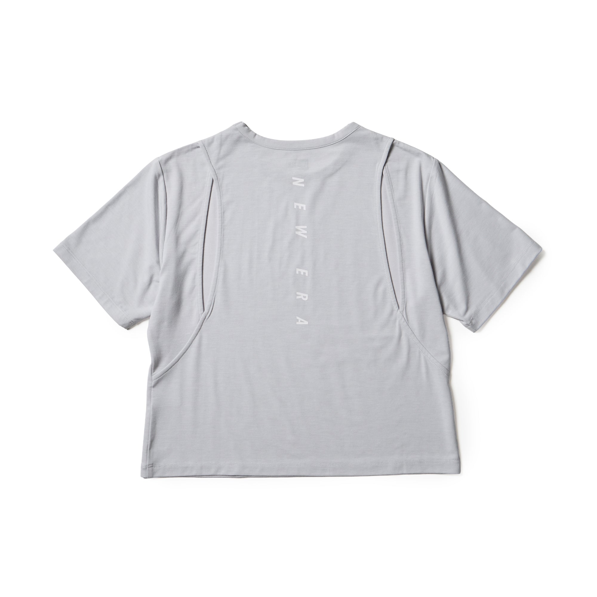 Women's 半袖 テック Tシャツ ショートレングス カッティング デザイン