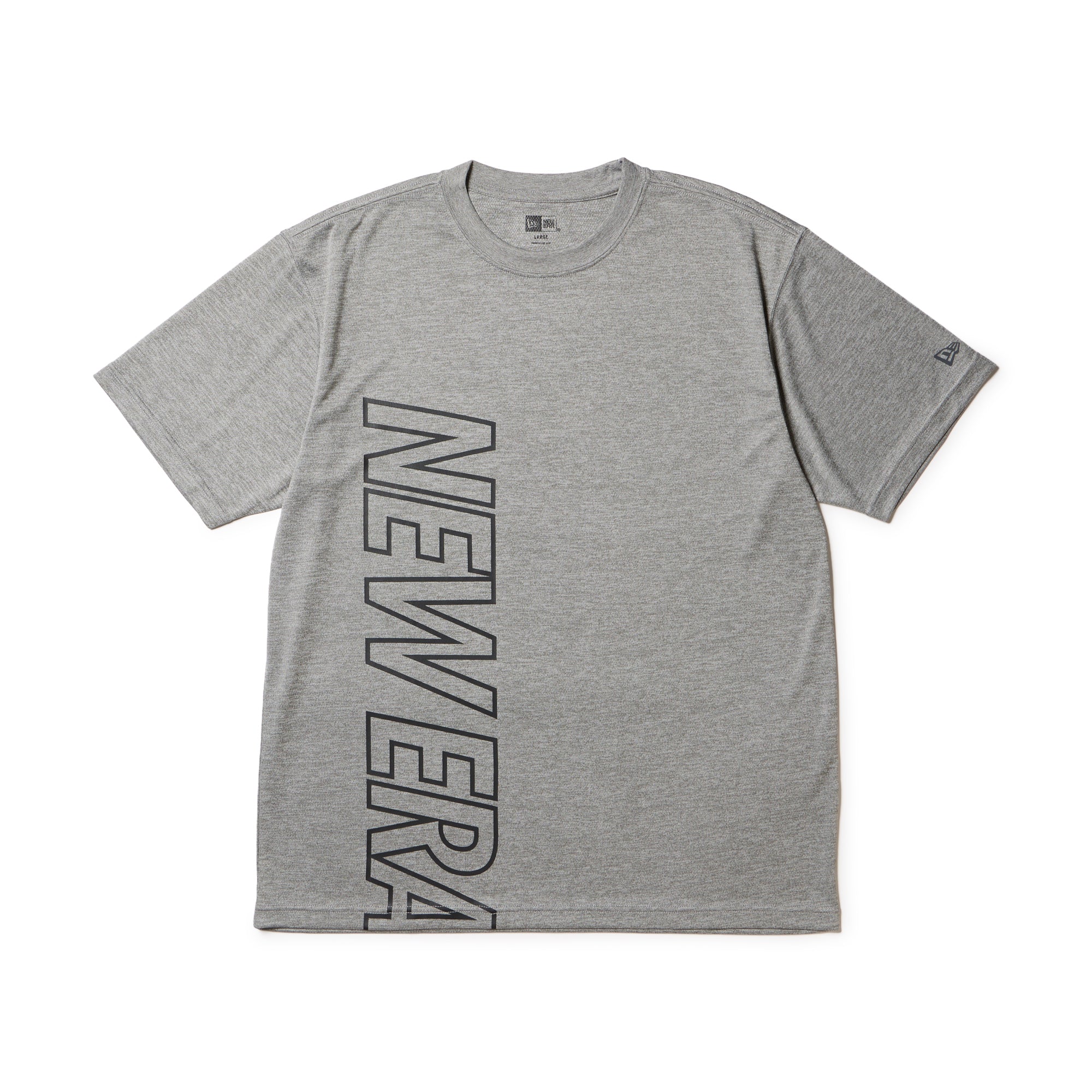 半袖 テックTシャツ Vertical Logo グレー | パフォーマンスアパレル