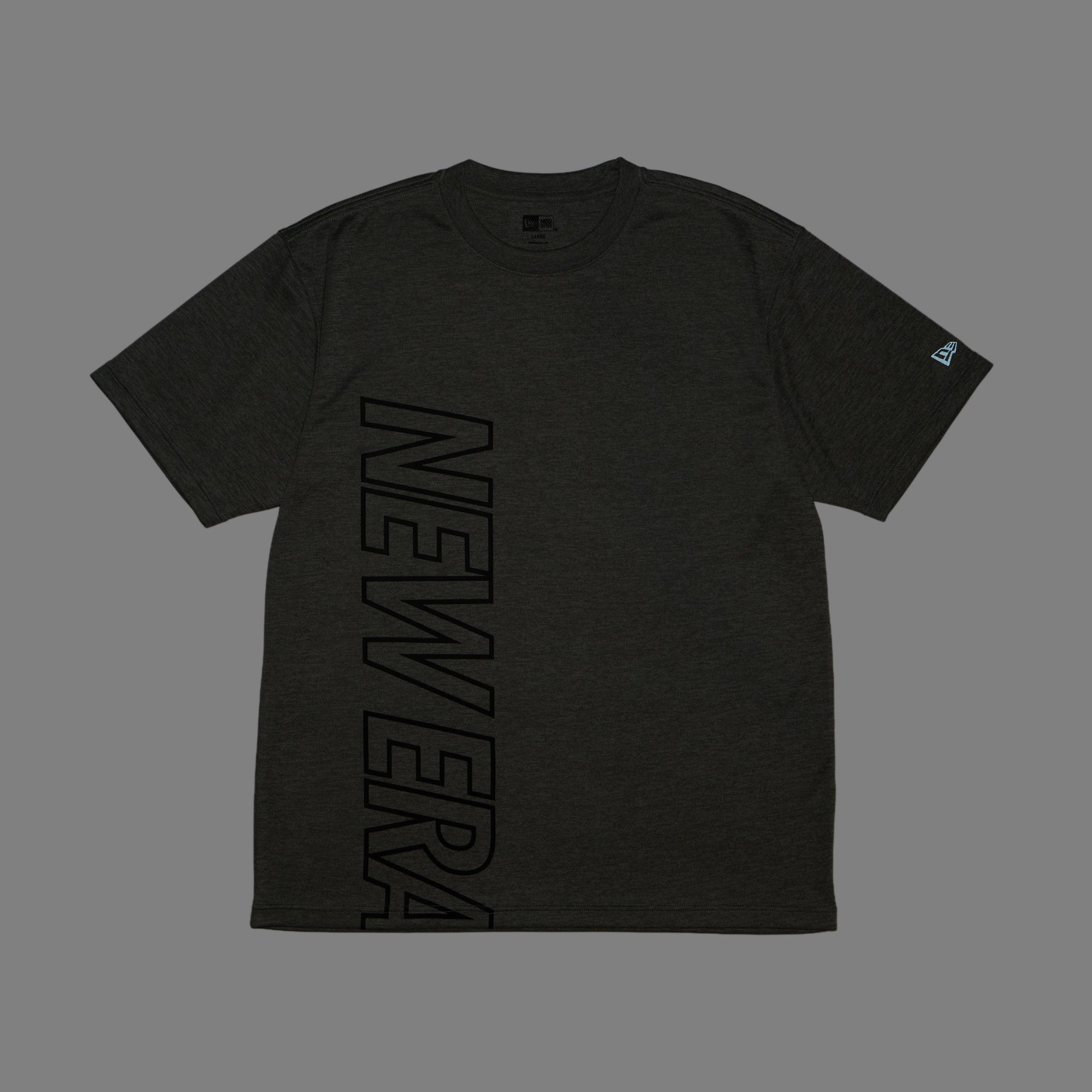半袖 テックTシャツ Vertical Logo グレー | パフォーマンスアパレル