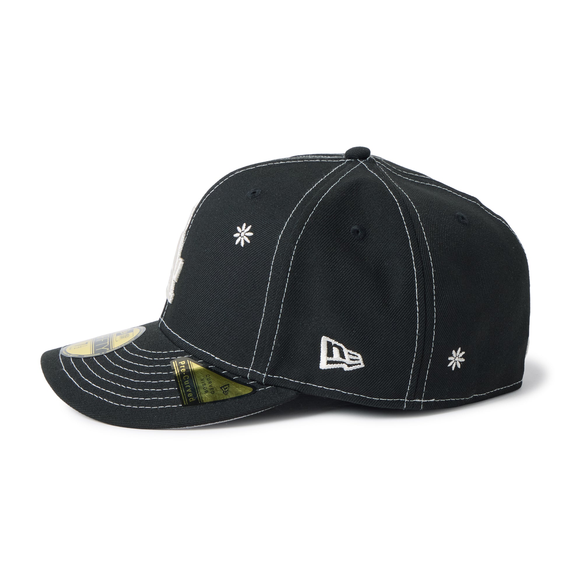 PC 59FIFTY Flower Embroidery ロサンゼルス・ドジャース ブラック