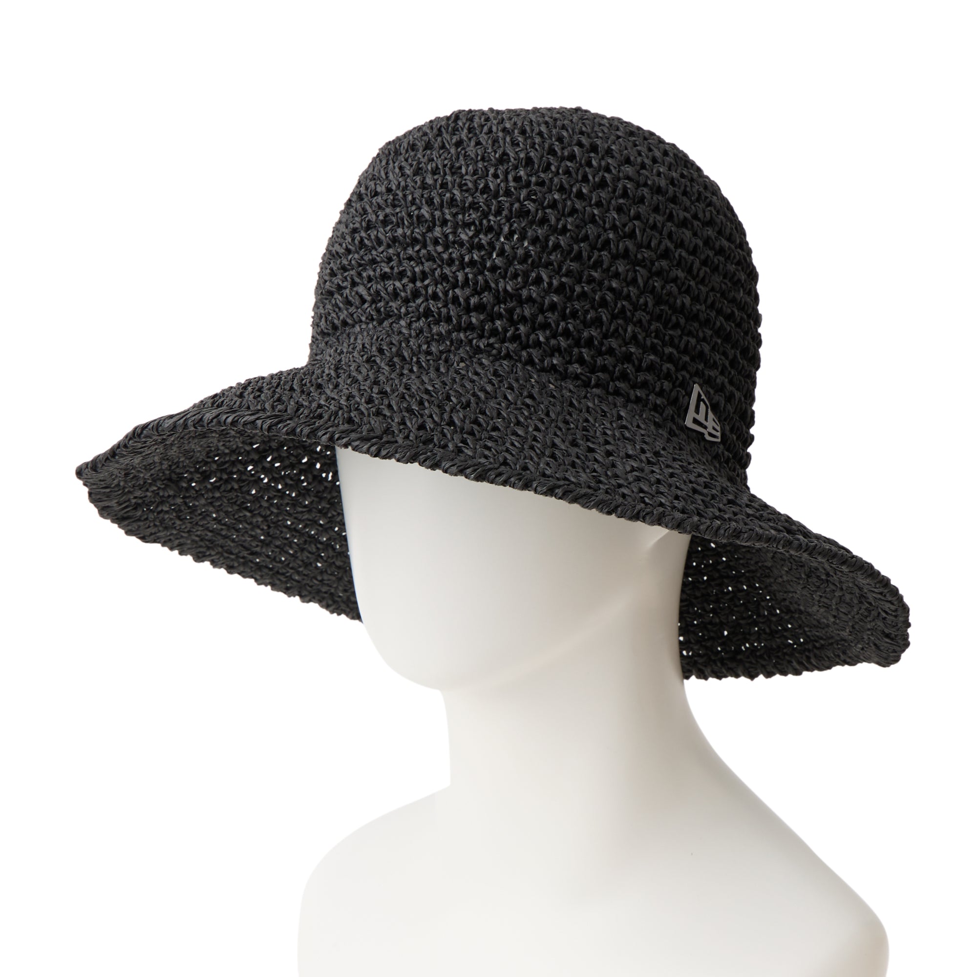 アドベンチャー ワイドブリム Paper Crochet Hat ベーシック ブラック
