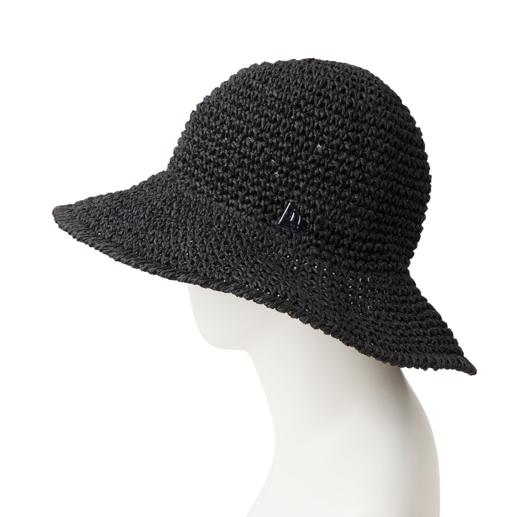 アドベンチャー ワイドブリム Paper Crochet Hat ブラック