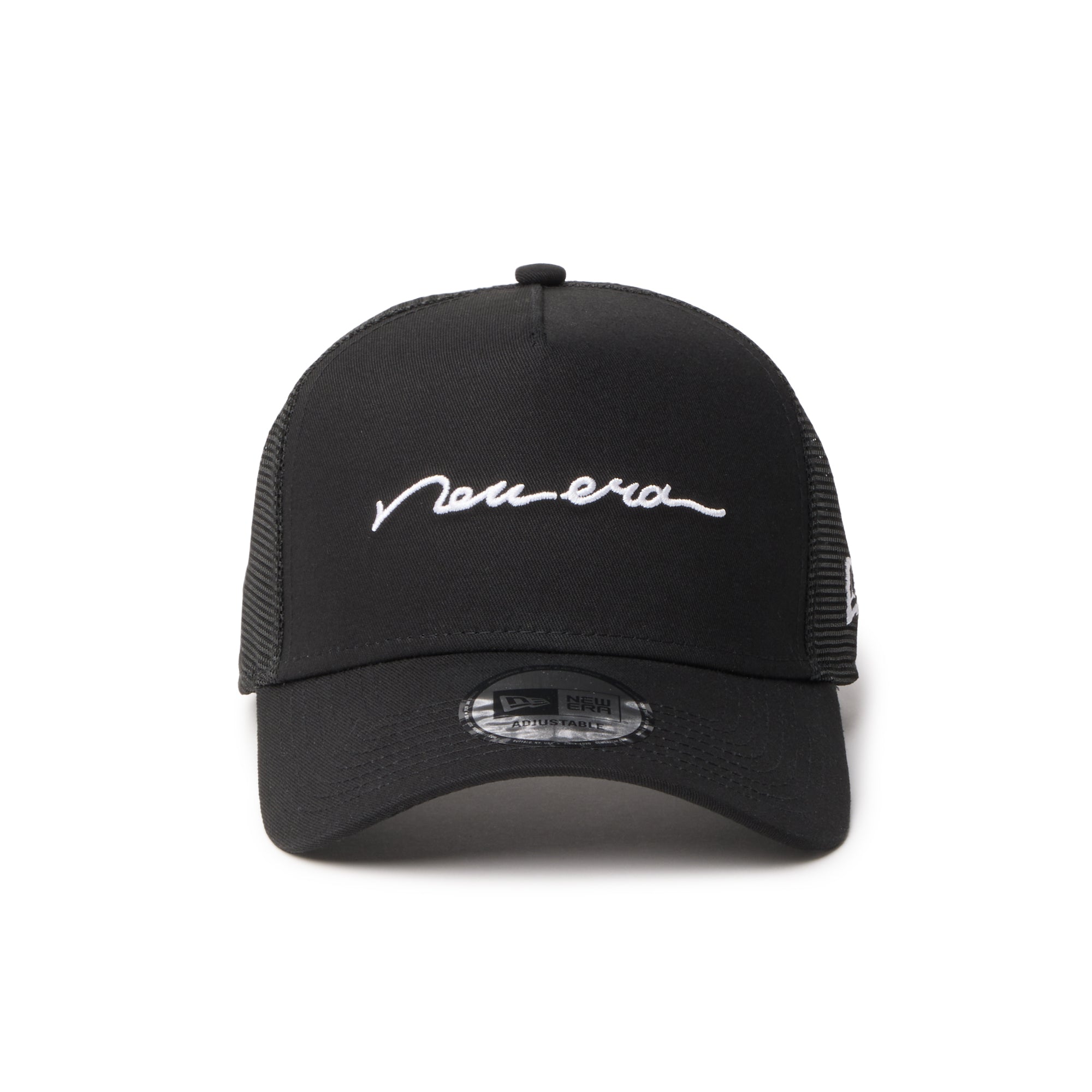 9FORTY A-Frame トラッカー Handwritten Logo ブラック | ニューエラ