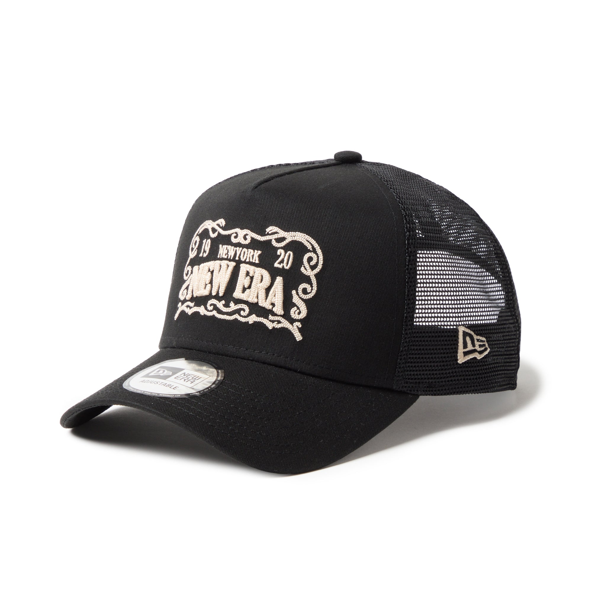 【未使用】NEW ERA ニューエラ　キャップ　9FORTY A-Frame 9FORTY A-Frame トラッカー Frame Logo フレームロゴ ブラック