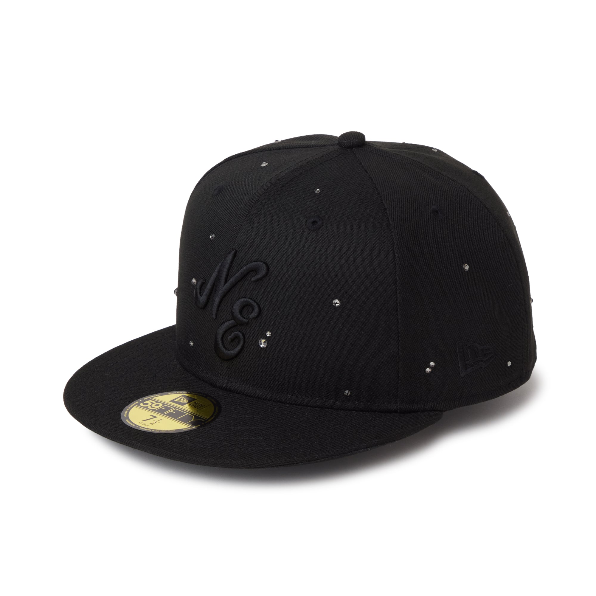 New Era 59FIFTY ラインストーン 59FIFTY Night Out ラインストーン クラシックロゴ ブラック
