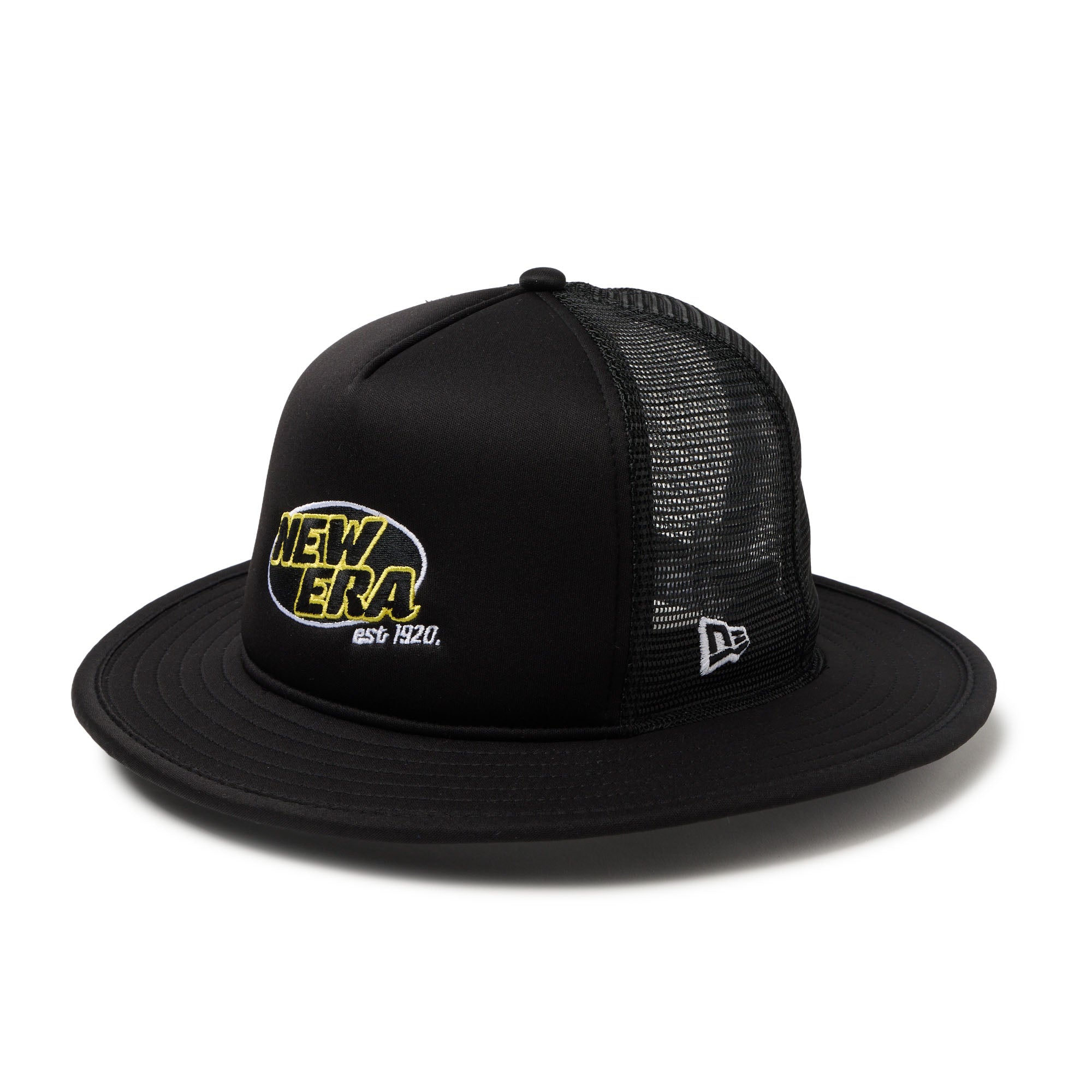 ファミリア　New Era ブラックバケットハット 首元ネット付き 14745199_01.jpg?v=1772531660&