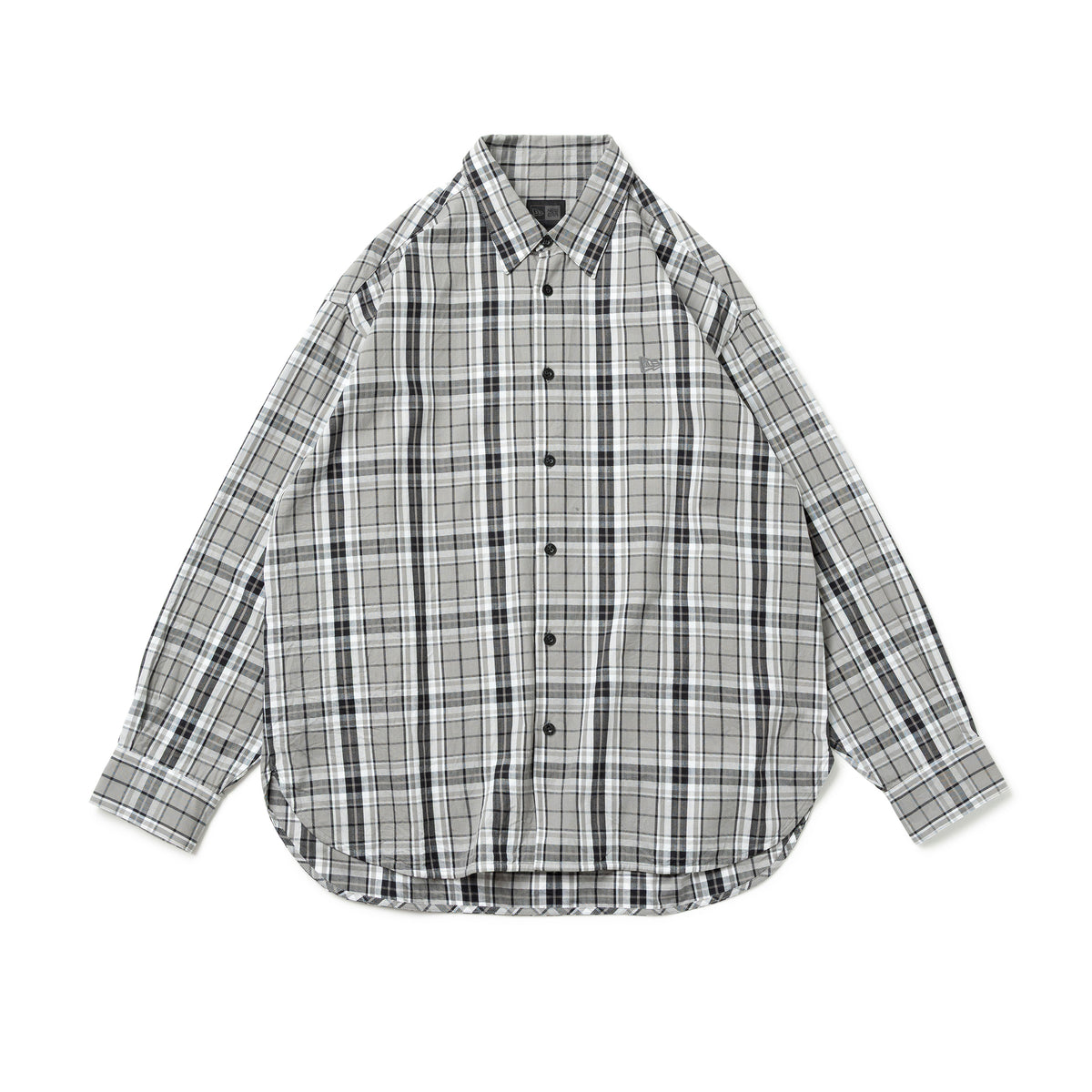 長袖 チェックシャツ BLACK LABEL FW25 グレー | ニューエラオンライン