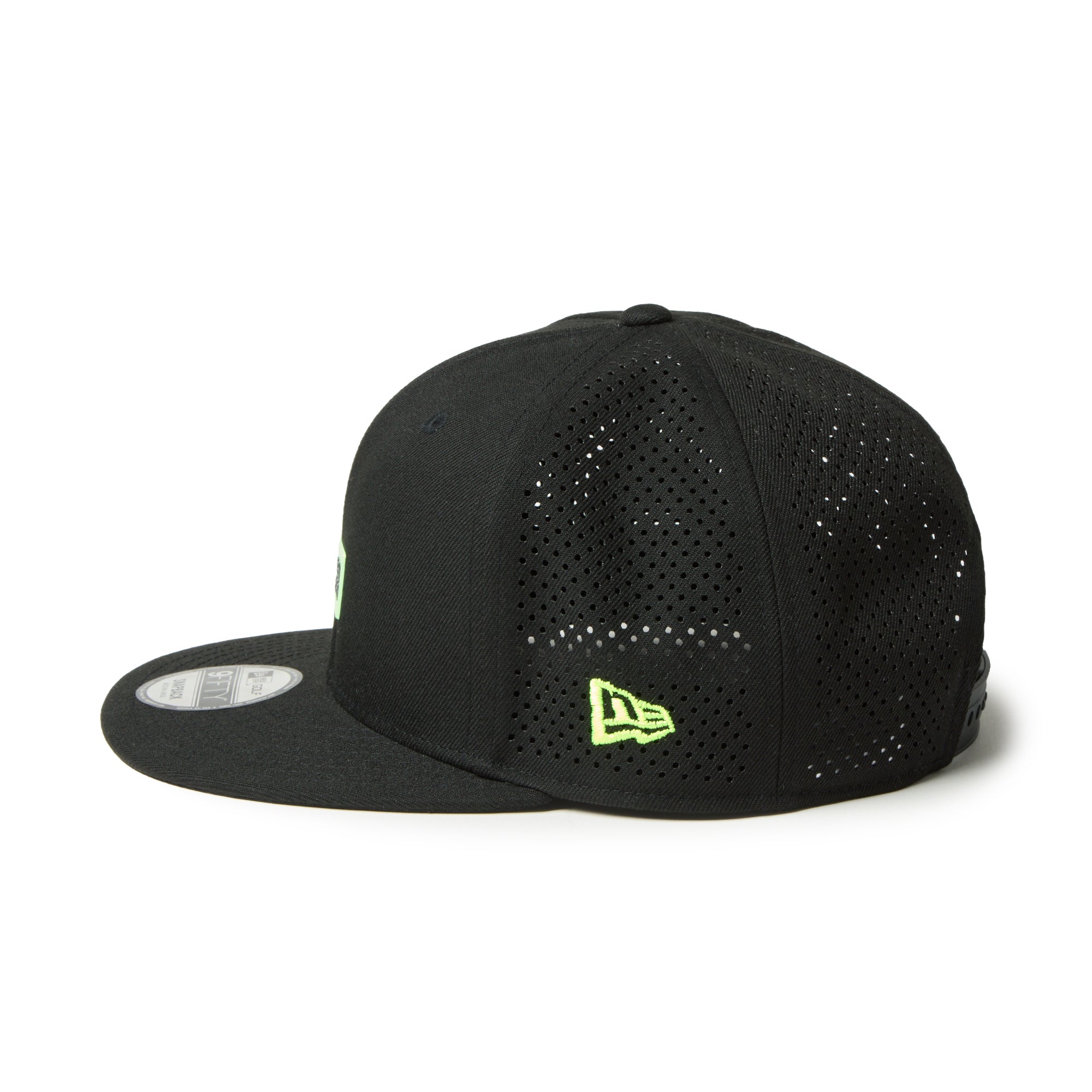 9FIFTY レーザーパーフォレーション Box Logo ボックスロゴ ブラック