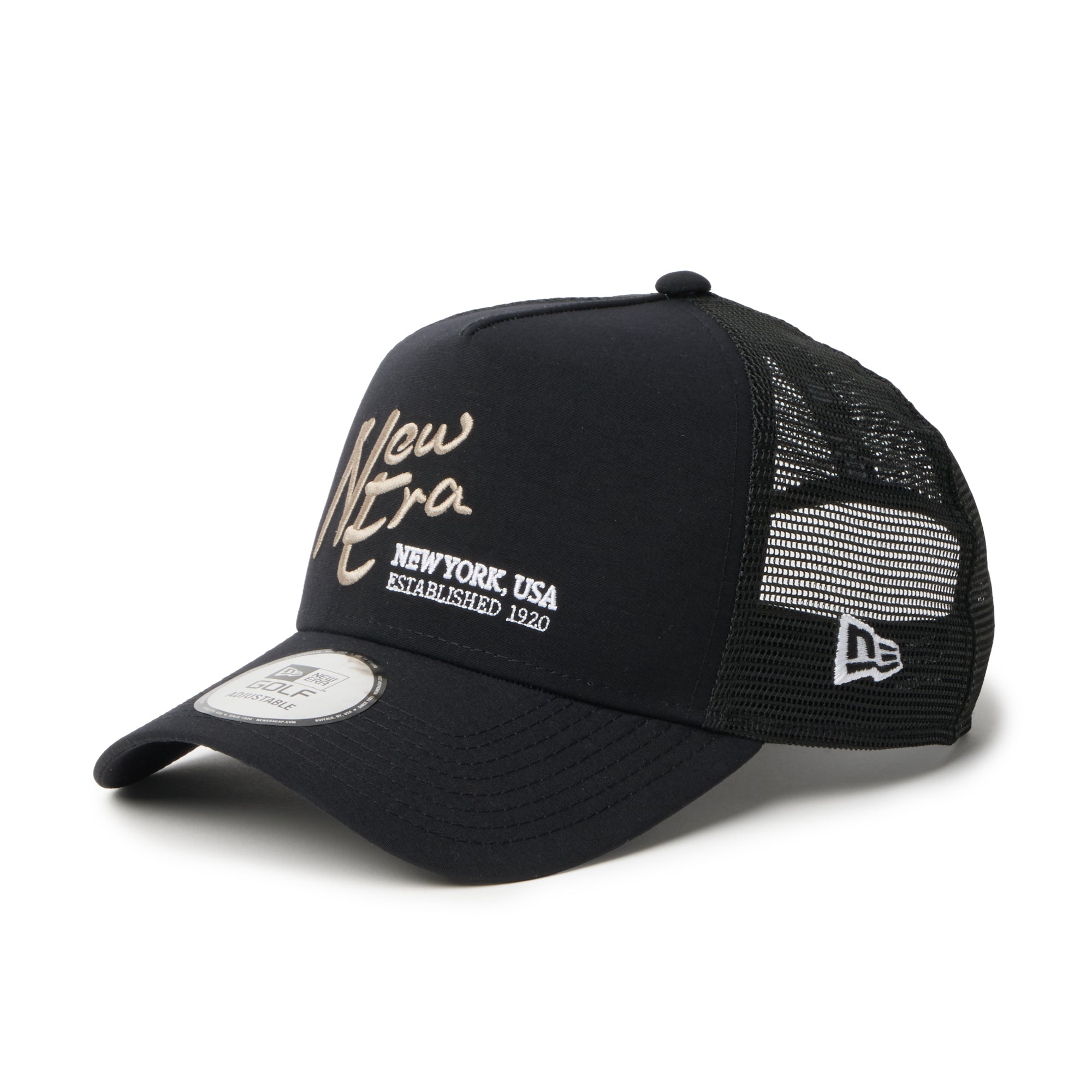 9FORTY A-Frame トラッカー ナイロンタッサー NEW ERA NEW YORK,USA