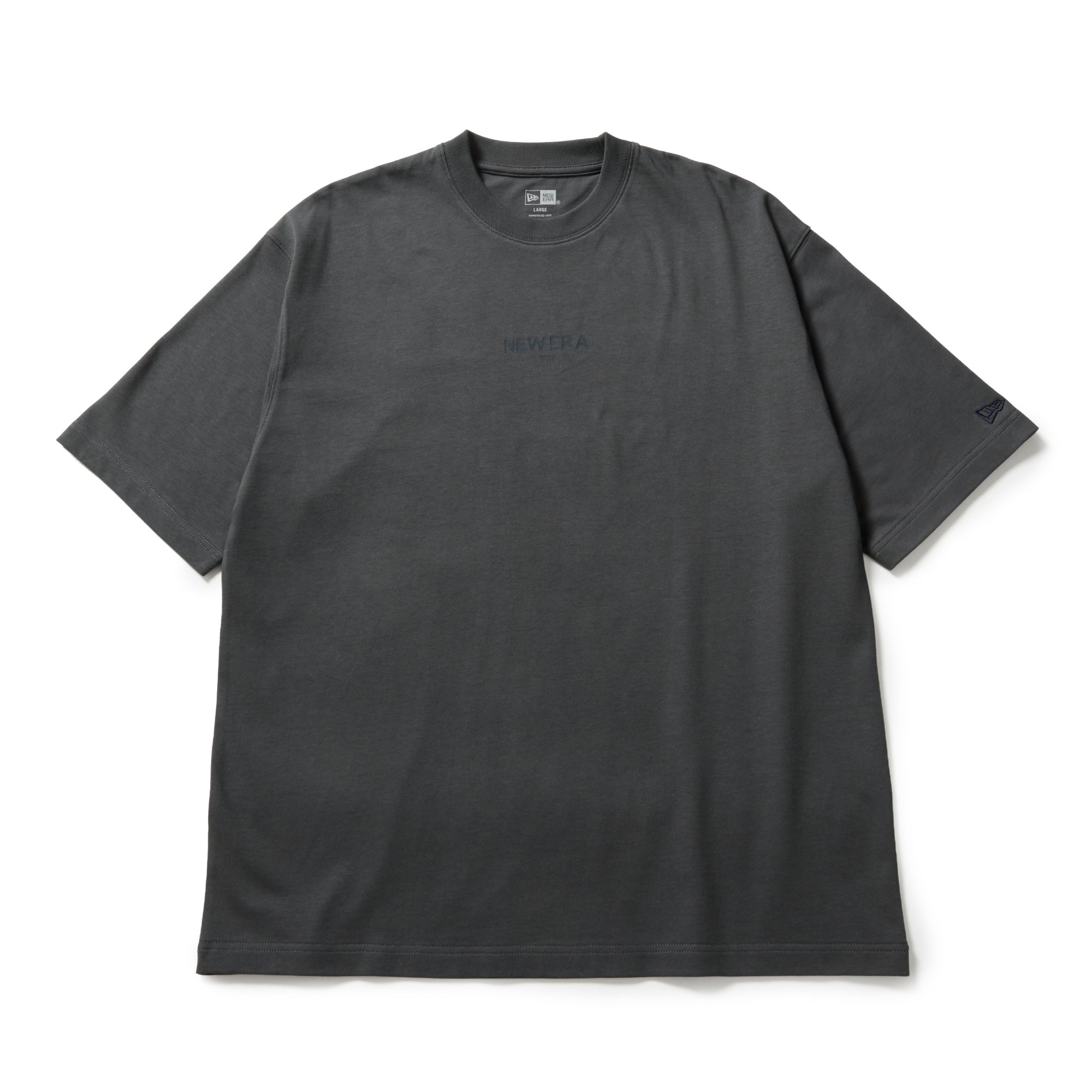 半袖 オーバーサイズド コットン Tシャツ Zoom Up Logo グラファイト