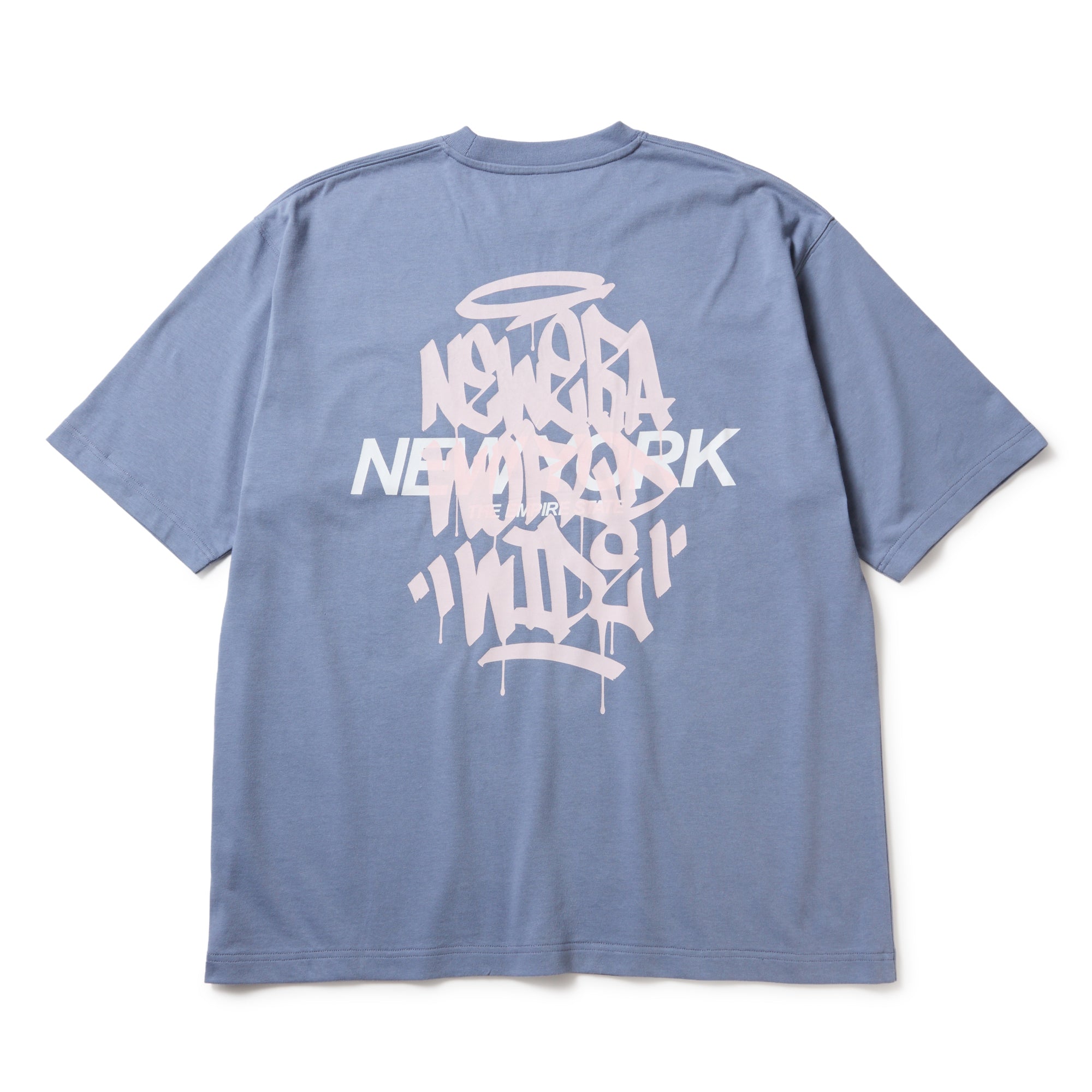 半袖 オーバーサイズド コットン Tシャツ Tagging スレート