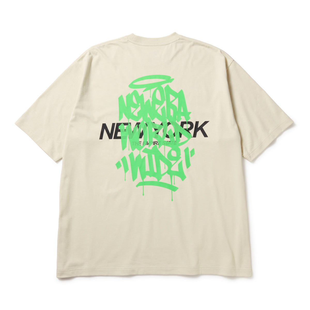 半袖 オーバーサイズド コットン Tシャツ Tagging クリーム 