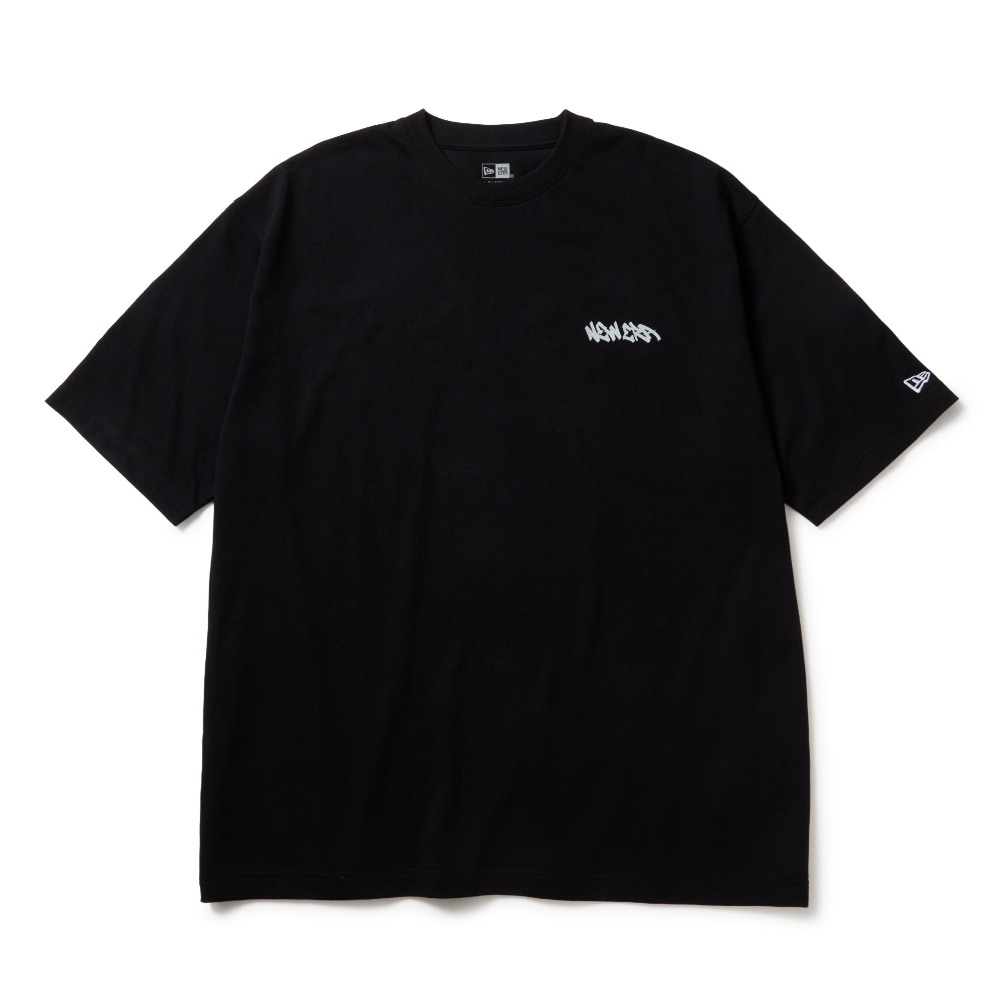 Andrea Ya'aqovブラック ラップスタイル Tシャツ 半袖 半袖 オーバーサイズド コットン Tシャツ Tagging ブラック