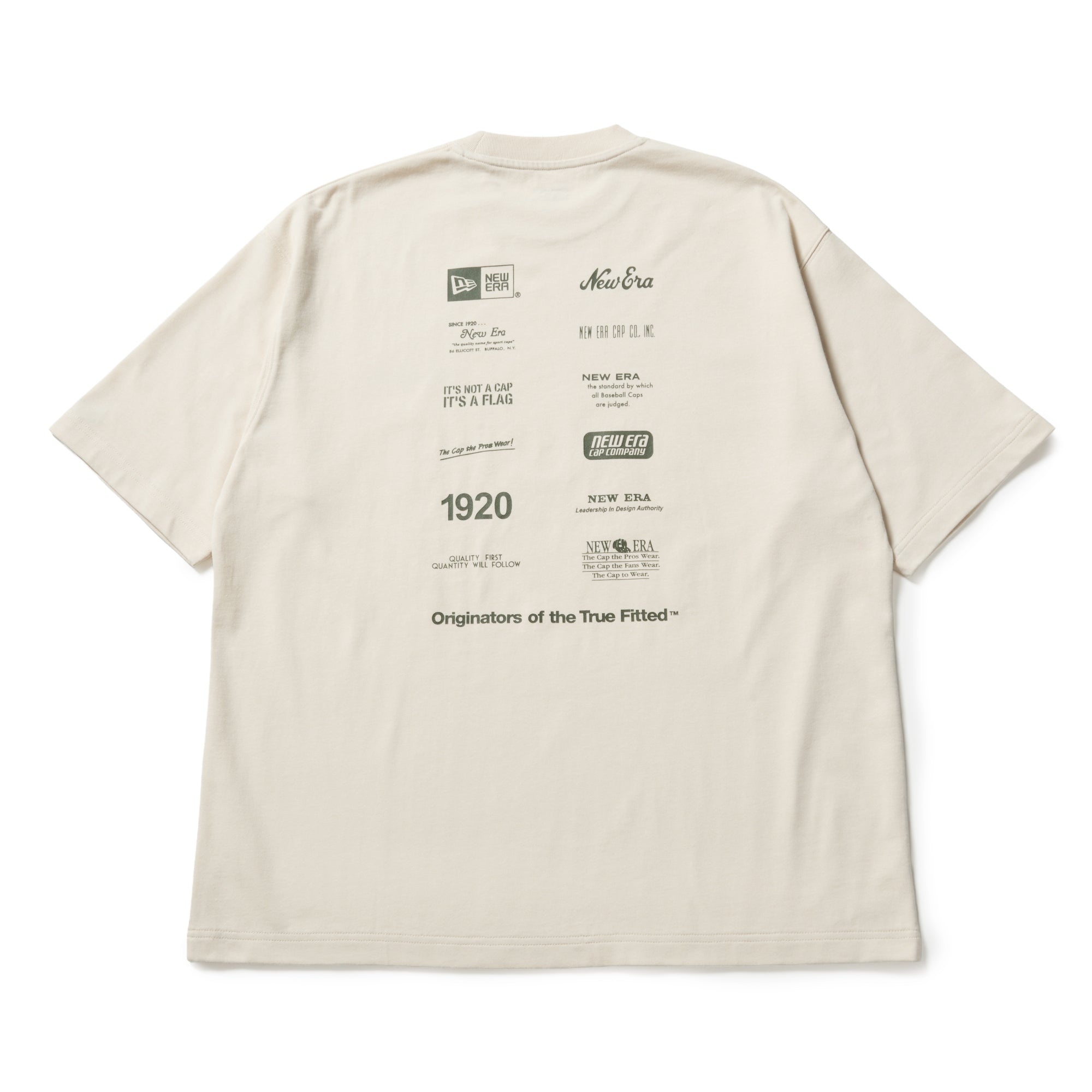 半袖 オーバーサイズド コットン Tシャツ Logo Archive クリーム