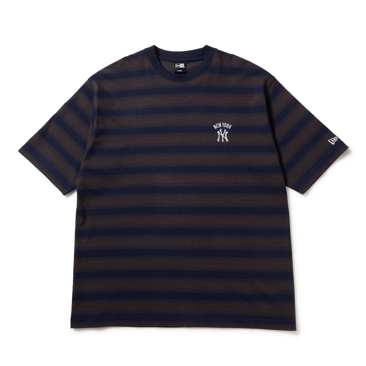 半袖 オーバーサイズド コットン Tシャツ ボーダー ニューヨーク 