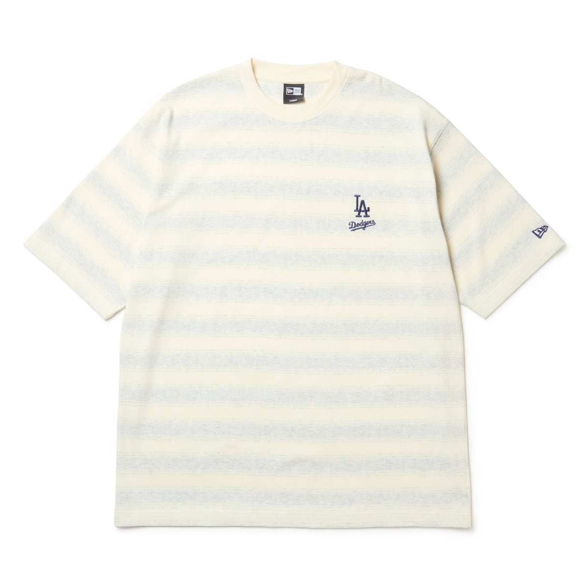 半袖 オーバーサイズド コットン Tシャツ ボーダー ロサンゼルス 