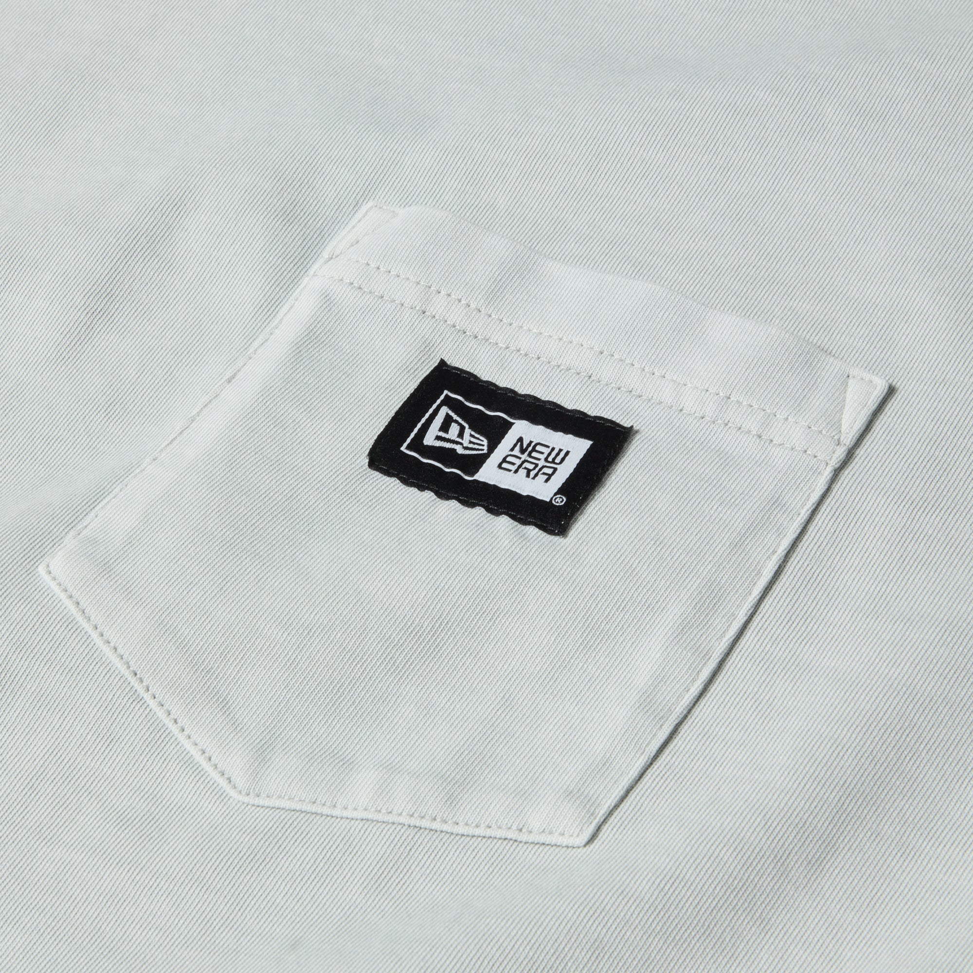 半袖 ガーメントダイ コットン Tシャツ Box Logo Woven Patch グレー