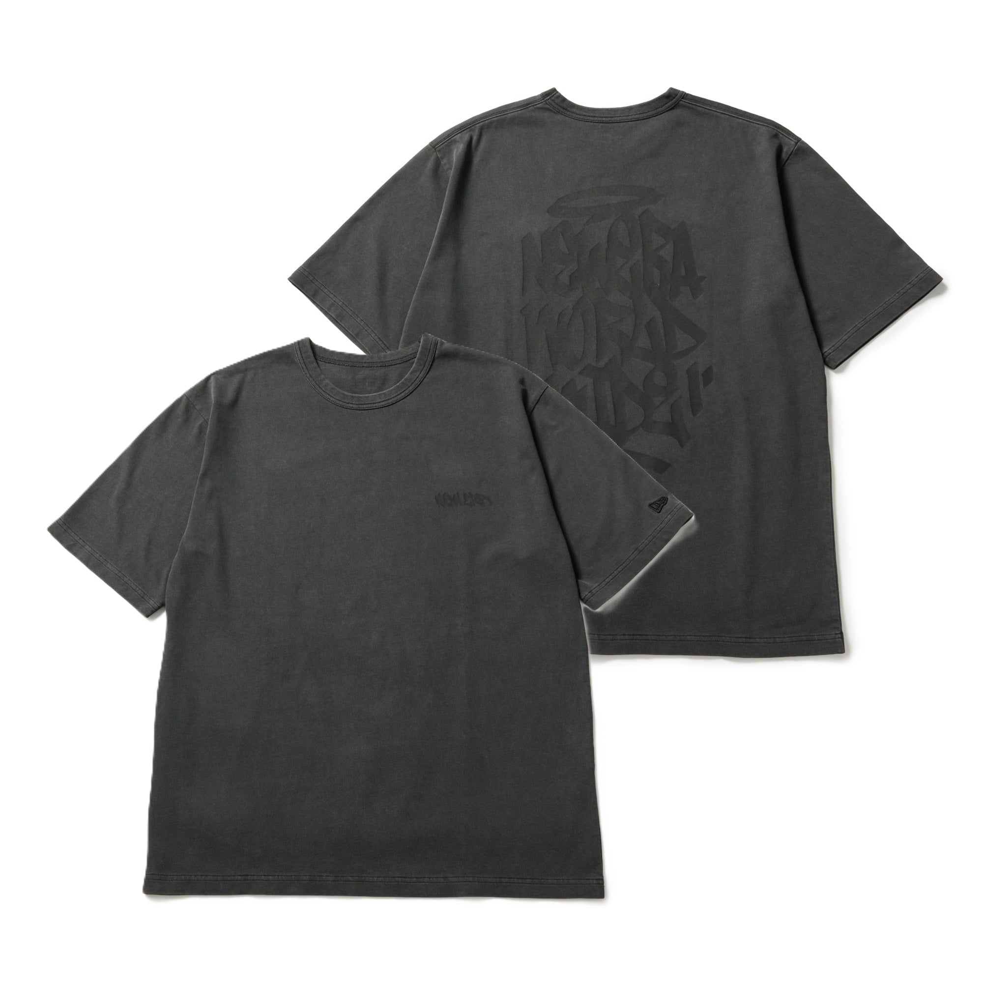 半袖 ガーメントダイ コットン Tシャツ Tagging チャコールグレー